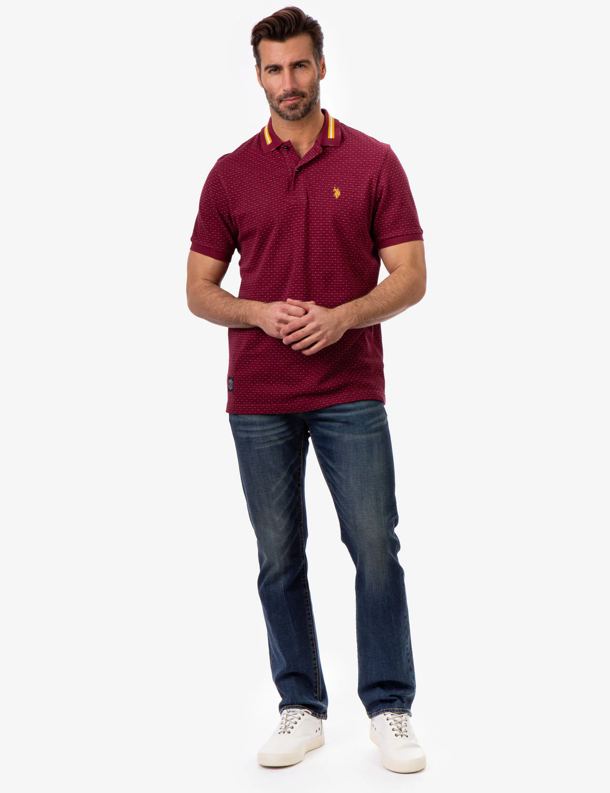 23065-black-mallet-jacquard-pique-polo-shirt-2.webp BLACK MALLET JACQUARD PIQUE POLO SHIRT