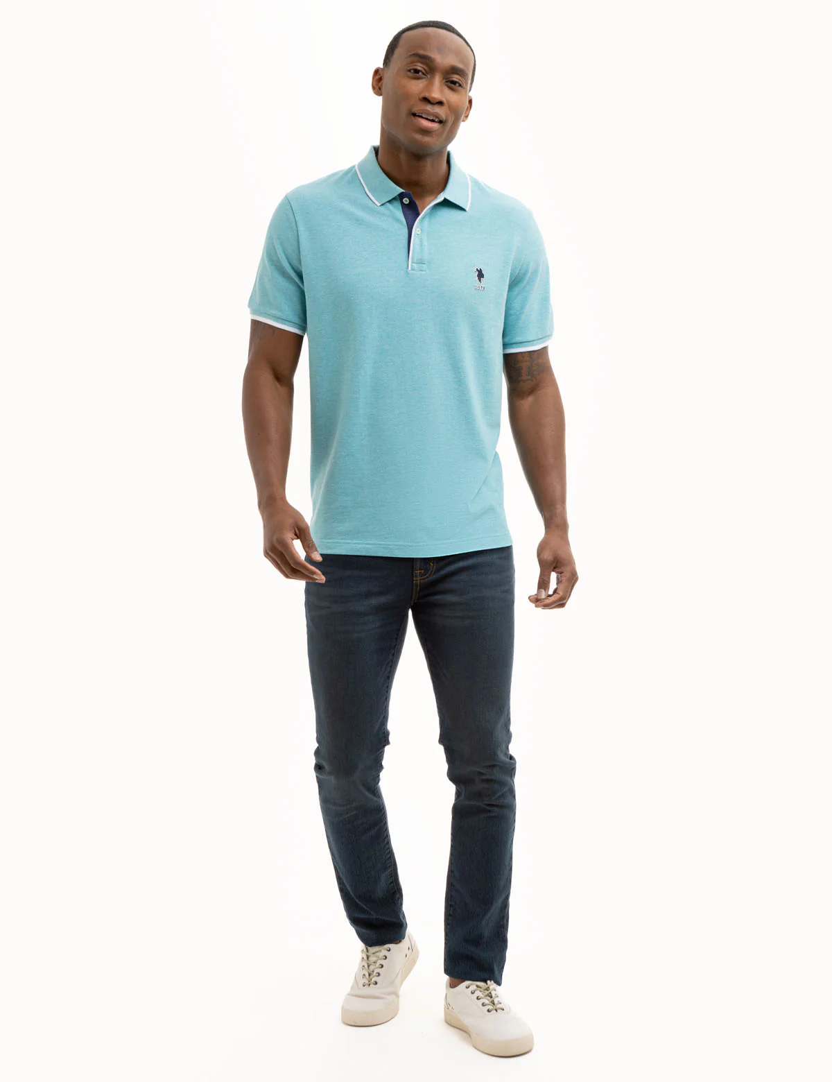 23118-uspa-team-piped-heather-pique-polo-shirt-2.webp USPA TEAM PIPED HEATHER PIQUE POLO SHIRT