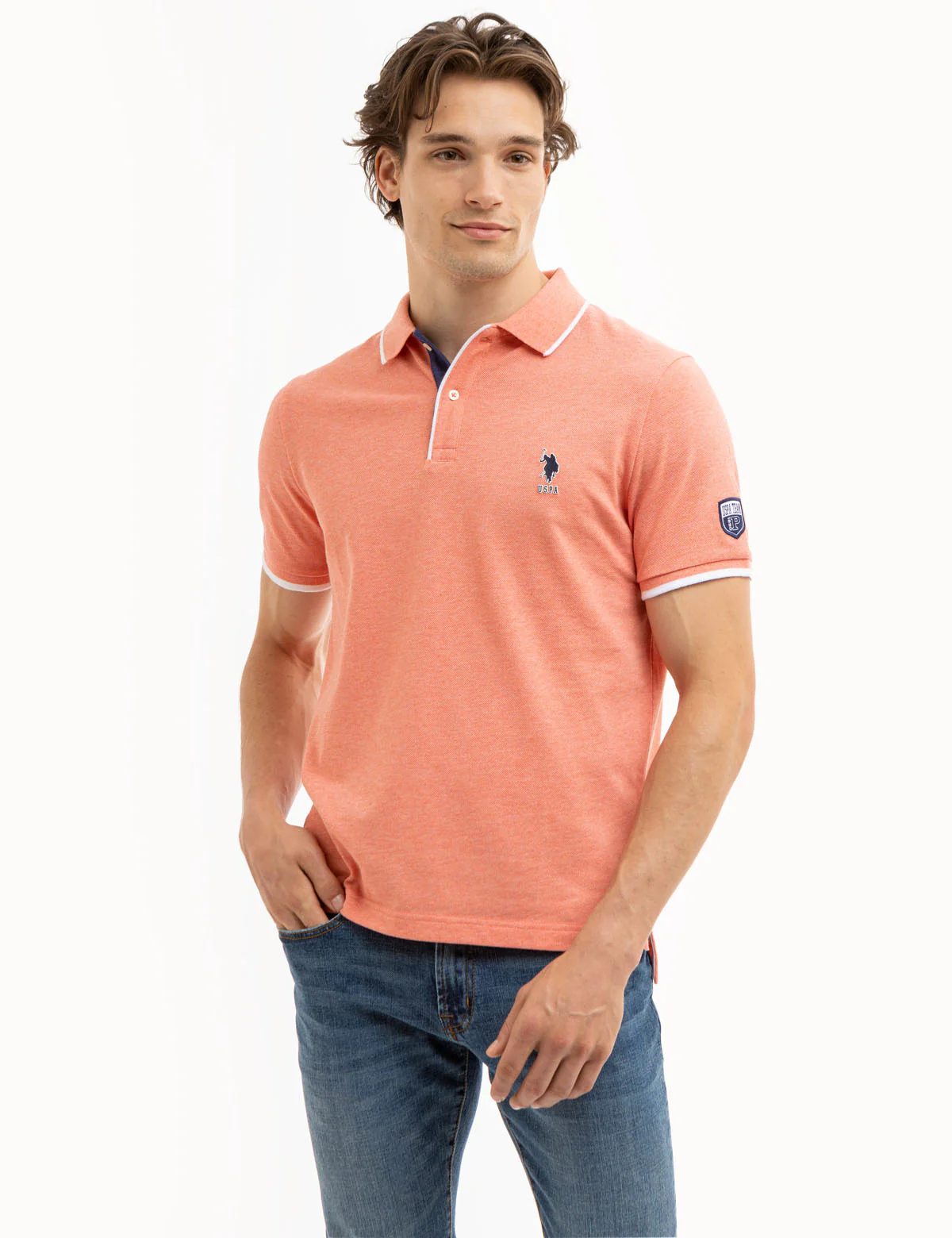 23118-uspa-team-piped-heather-pique-polo-shirt-7.webp USPA TEAM PIPED HEATHER PIQUE POLO SHIRT