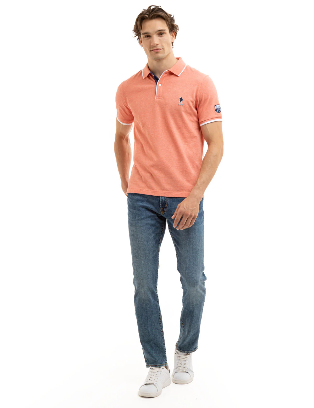 23118-uspa-team-piped-heather-pique-polo-shirt-8.webp USPA TEAM PIPED HEATHER PIQUE POLO SHIRT