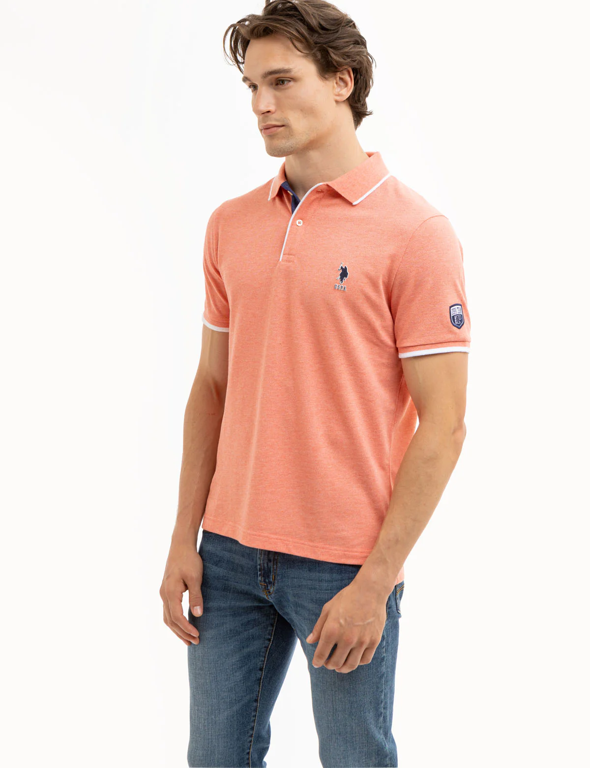23118-uspa-team-piped-heather-pique-polo-shirt-9.webp USPA TEAM PIPED HEATHER PIQUE POLO SHIRT