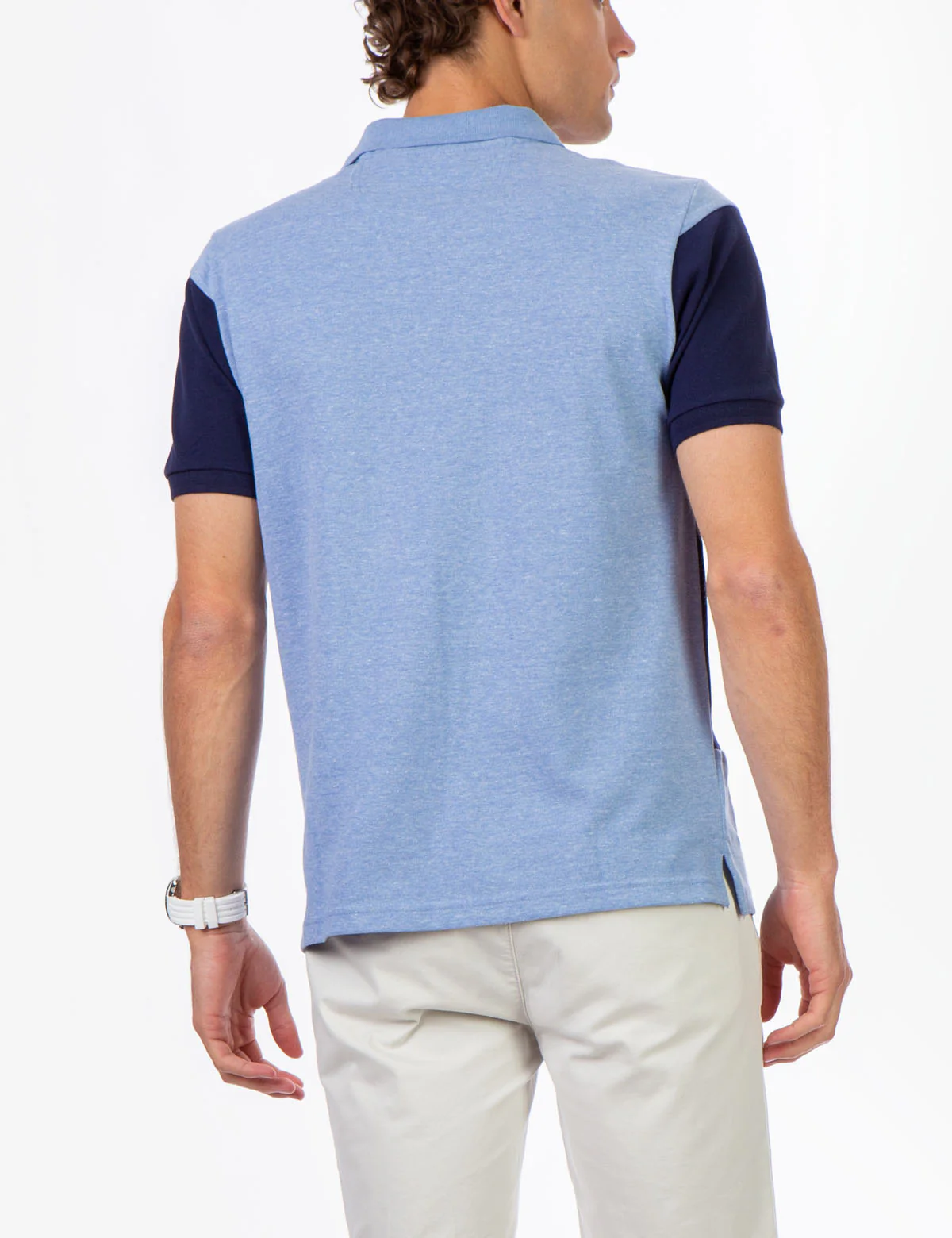 COLORBLOCK SASH PIQUE POLO SHIRT