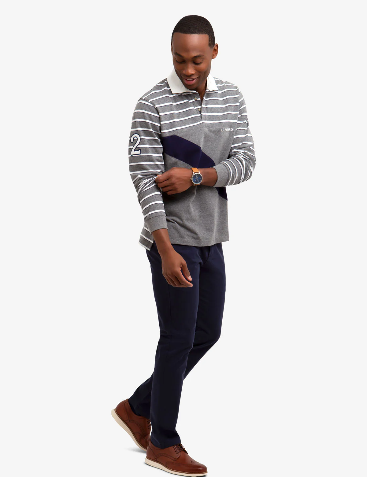 23426-diagonal-stripe-long-sleeve-polo-shirt-5.webp DIAGONAL STRIPE LONG SLEEVE POLO SHIRT