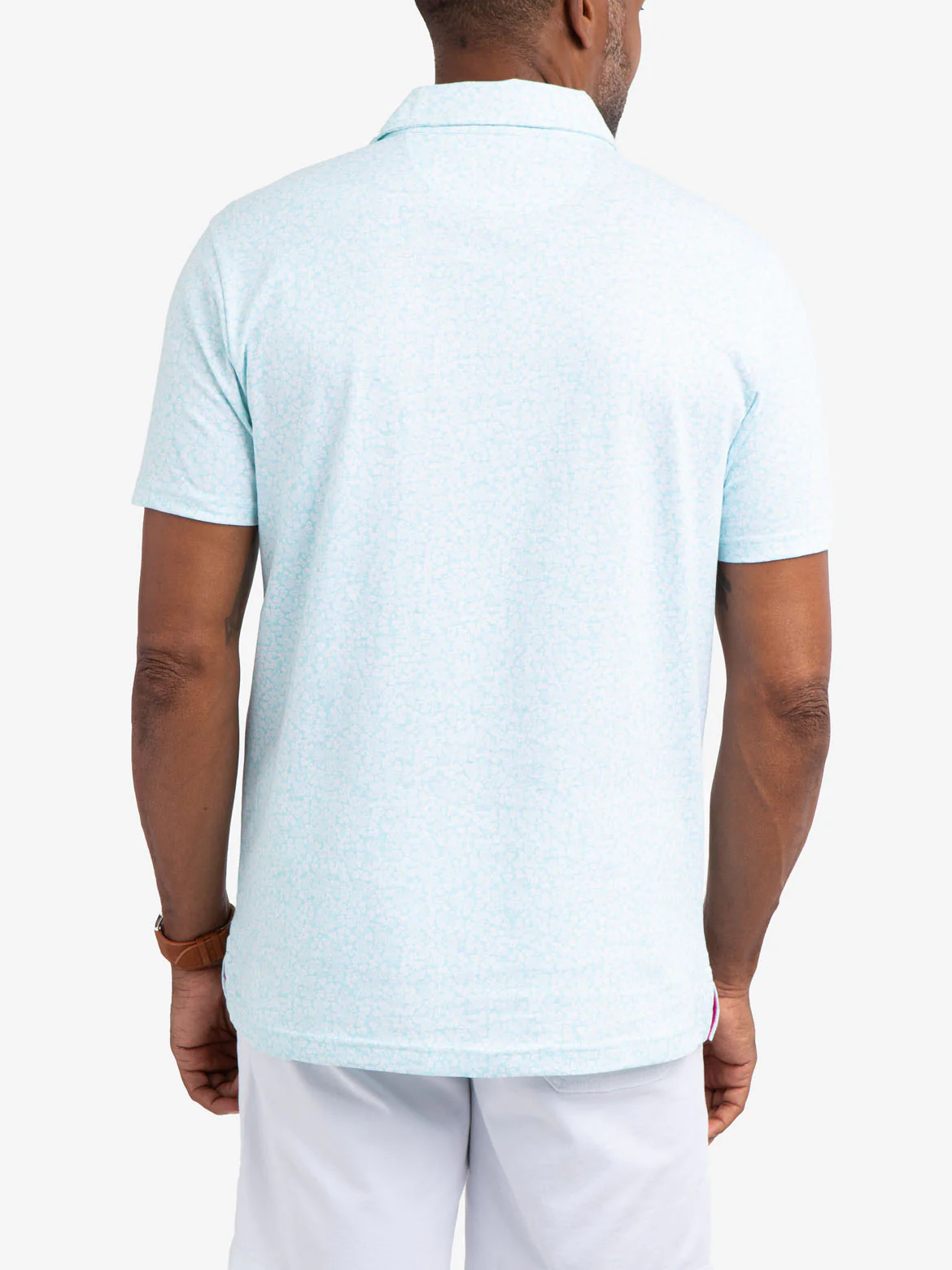 FLORAL JERSEY POLO SHIRT