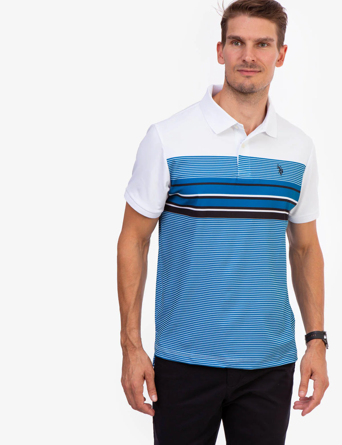 INTERLOCK ENGINEERED PRINT POLO SHIRT