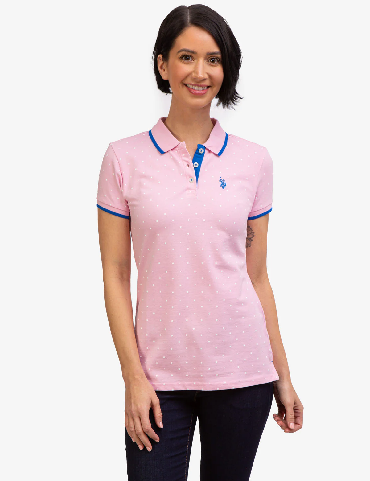 DOT PRINT POLO SHIRT