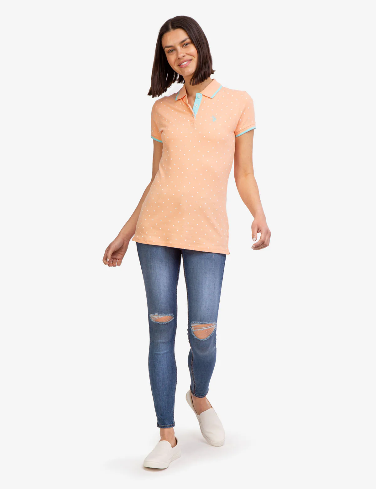 DOT PRINT POLO SHIRT