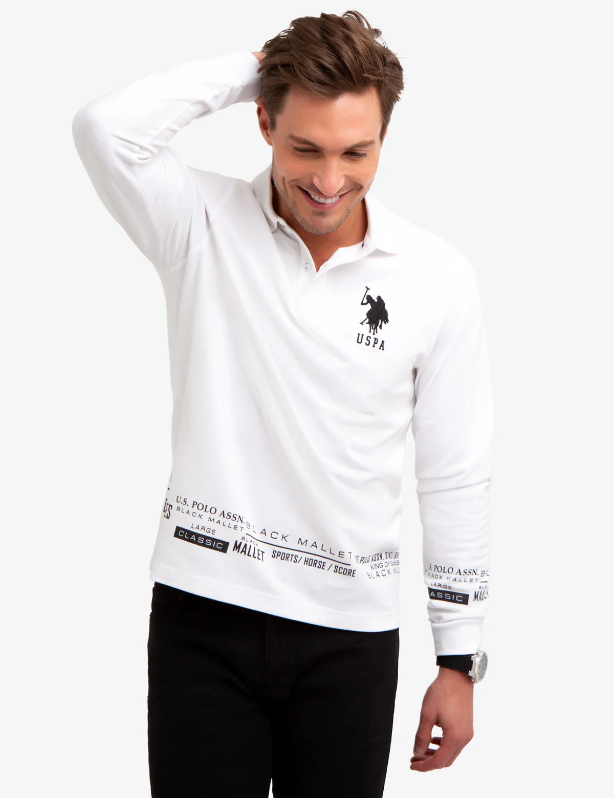 23879-black-mallet-logo-print-long-sleeve-polo-shirt-1.webp BLACK MALLET LOGO PRINT LONG SLEEVE POLO SHIRT