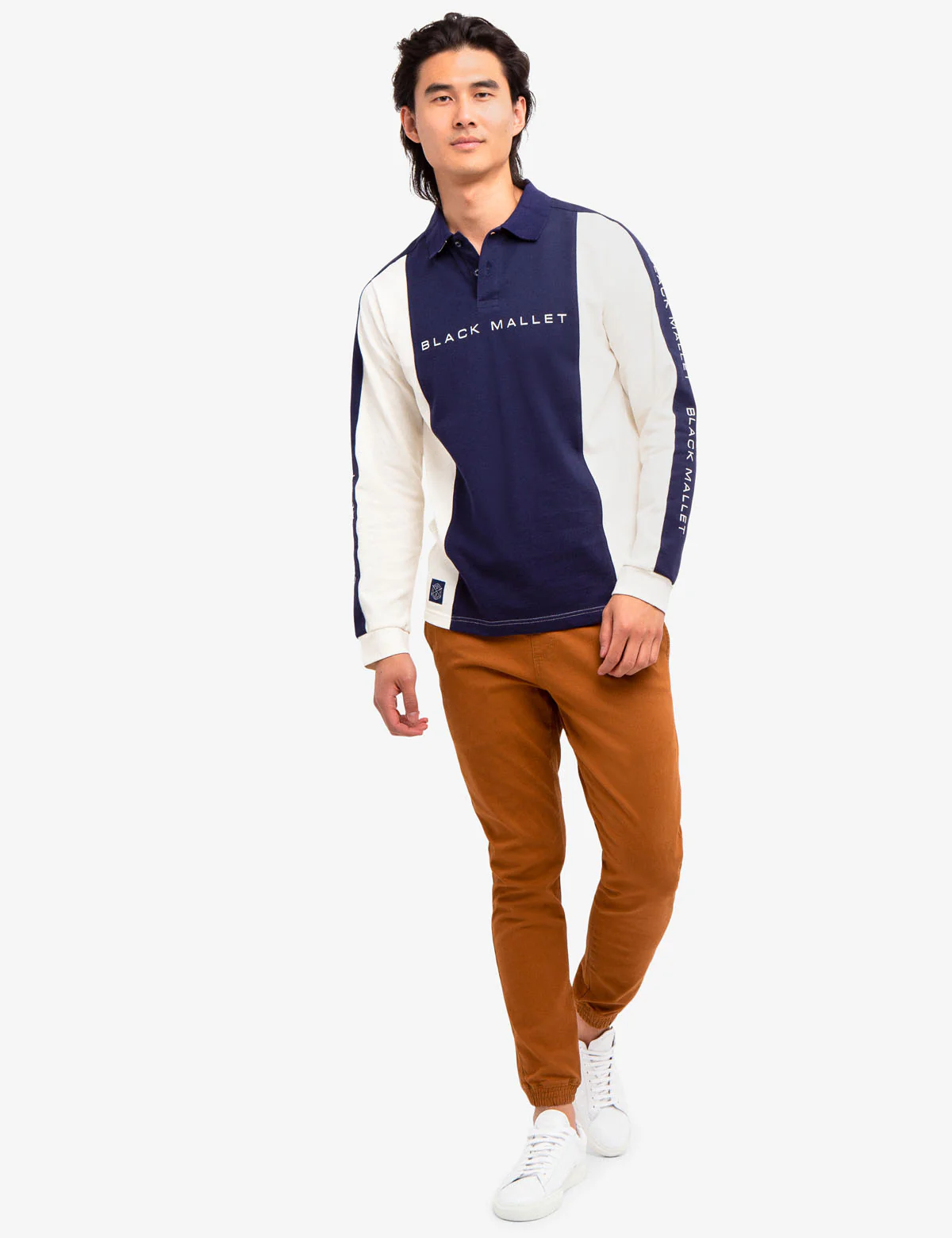 23961-black-mallet-colorblock-long-sleeve-polo-shirt-2.webp BLACK MALLET COLORBLOCK LONG SLEEVE POLO SHIRT