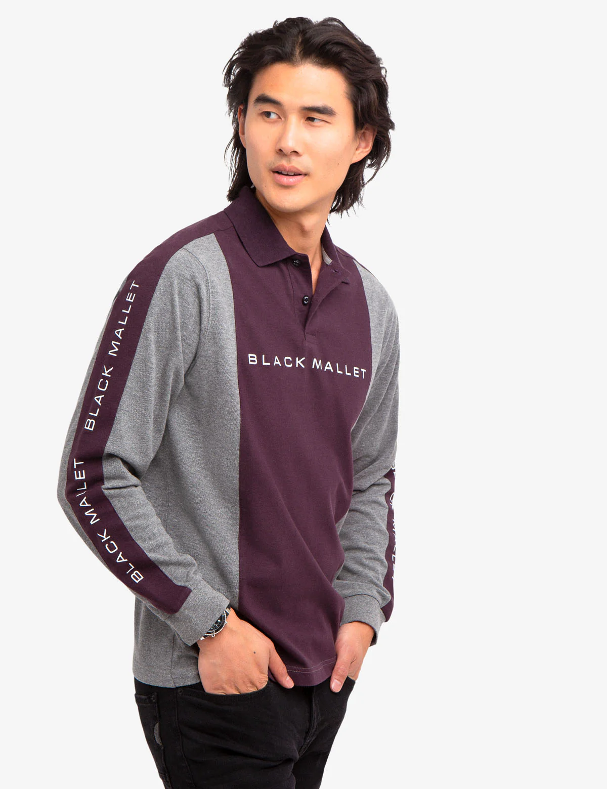23961-black-mallet-colorblock-long-sleeve-polo-shirt-5.webp BLACK MALLET COLORBLOCK LONG SLEEVE POLO SHIRT