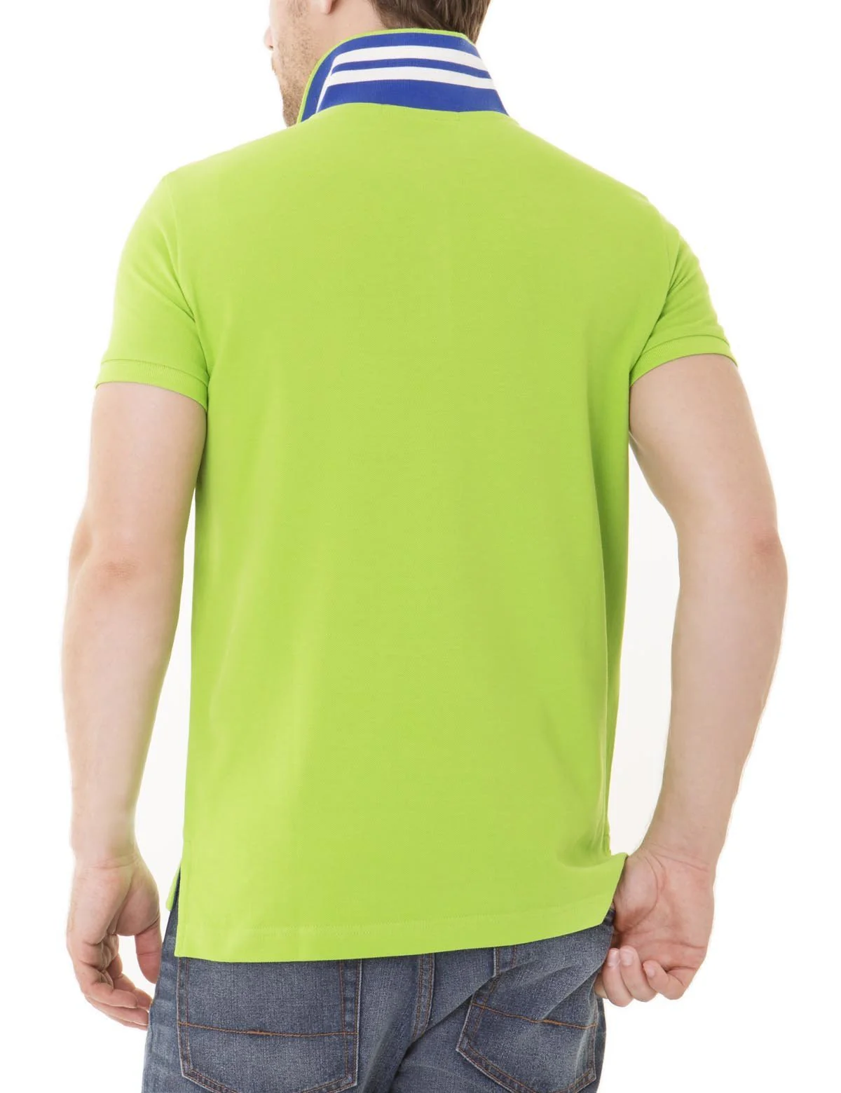 Slim Fit Pique Mesh Small Logo Polo Shirt