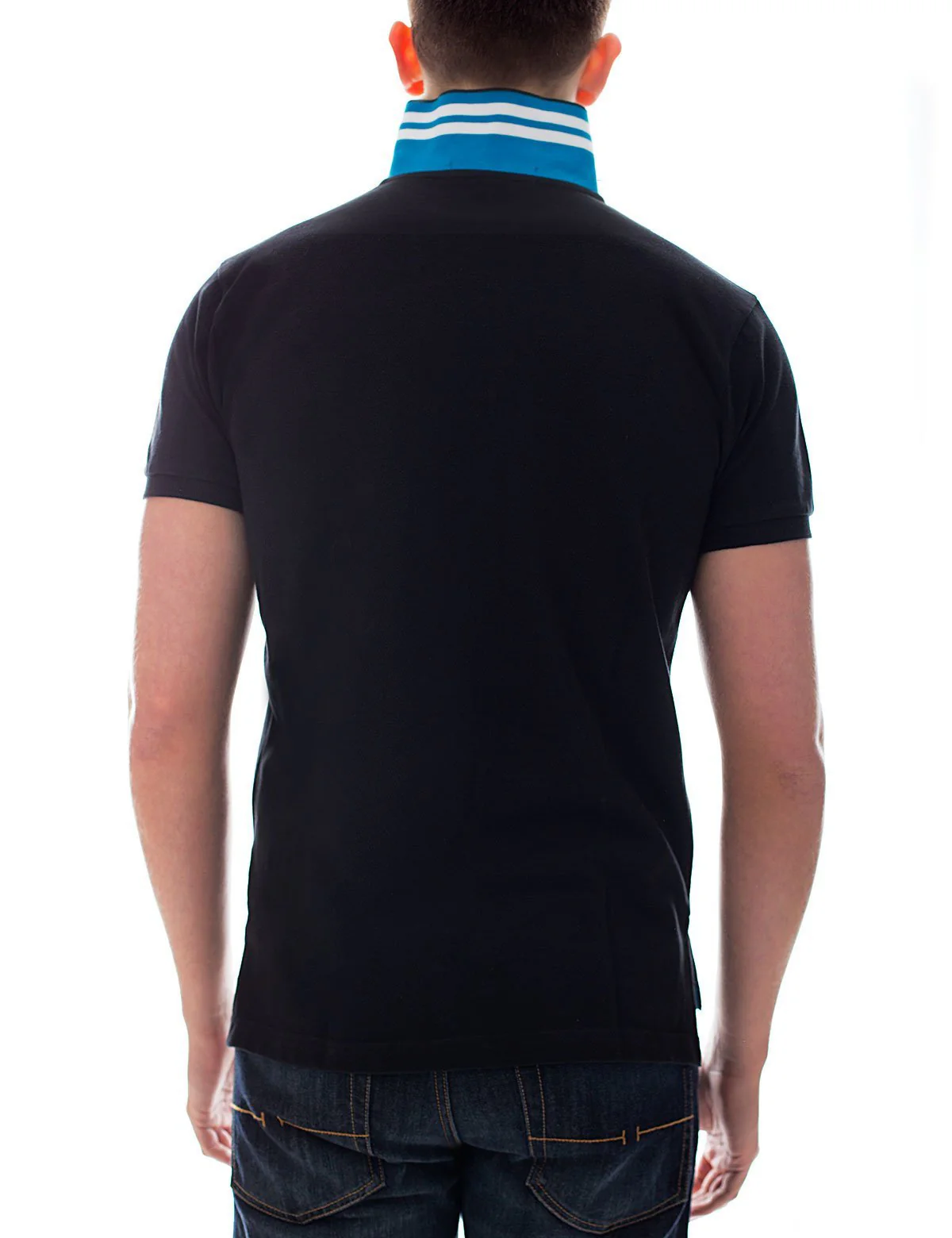 Slim Fit Pique Mesh Small Logo Polo Shirt