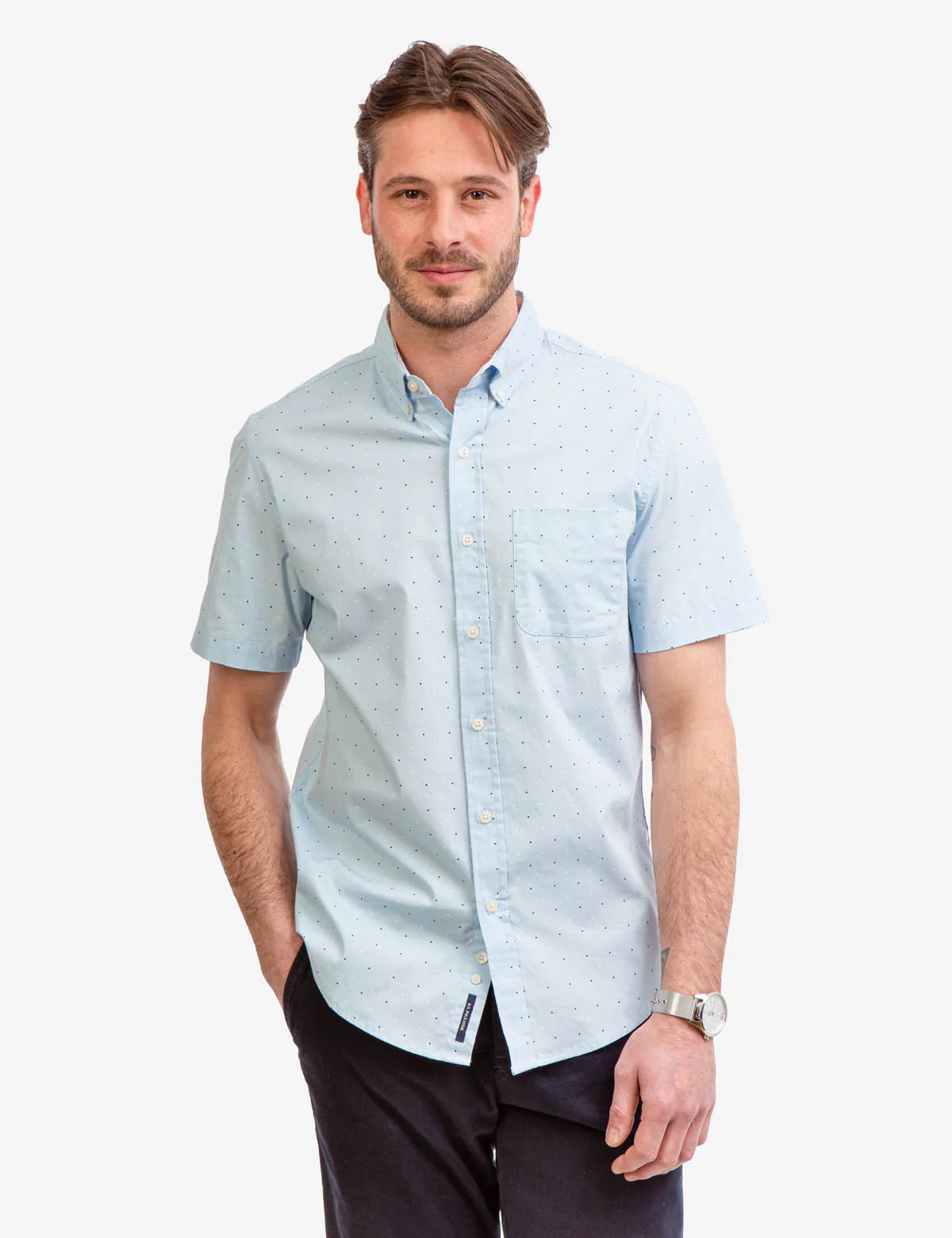 26285-dot-print-poplin-short-sleeve-shirt-10.webp DOT PRINT POPLIN SHORT SLEEVE SHIRT
