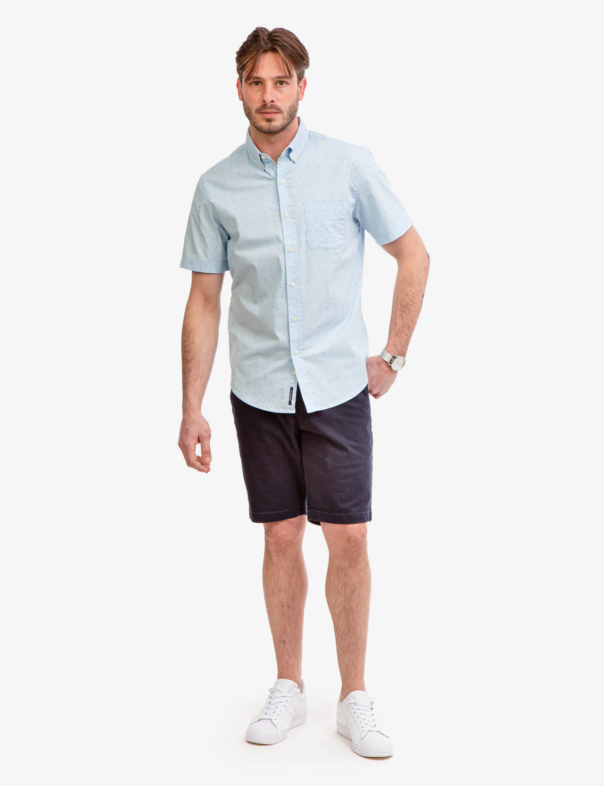 26285-dot-print-poplin-short-sleeve-shirt-8.webp DOT PRINT POPLIN SHORT SLEEVE SHIRT