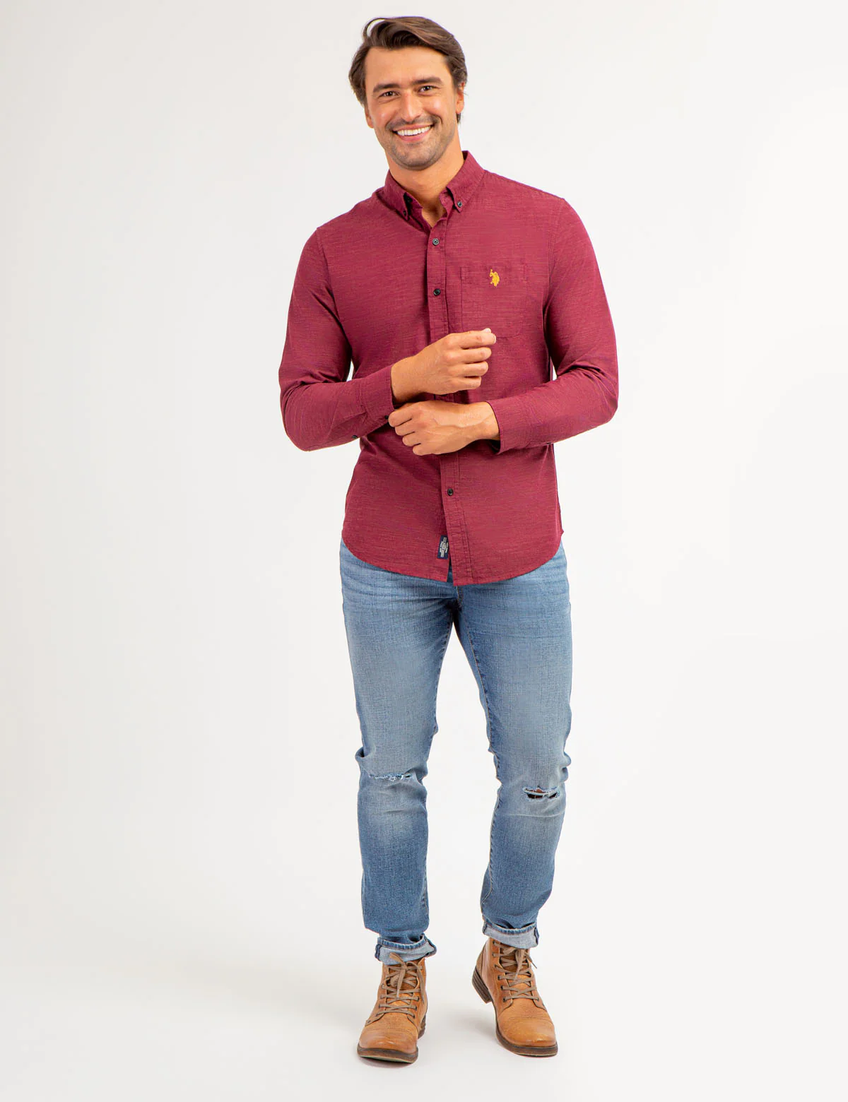 26472-cotton-yarn-dye-textured-long-sleeve-shirt-5.webp COTTON YARN DYE TEXTURED LONG SLEEVE SHIRT