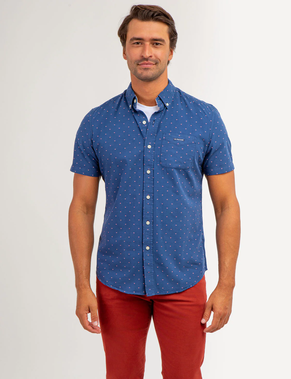 26483-swiss-dot-poplin-short-sleeve-shirt-1.webp SWISS DOT POPLIN SHORT SLEEVE SHIRT