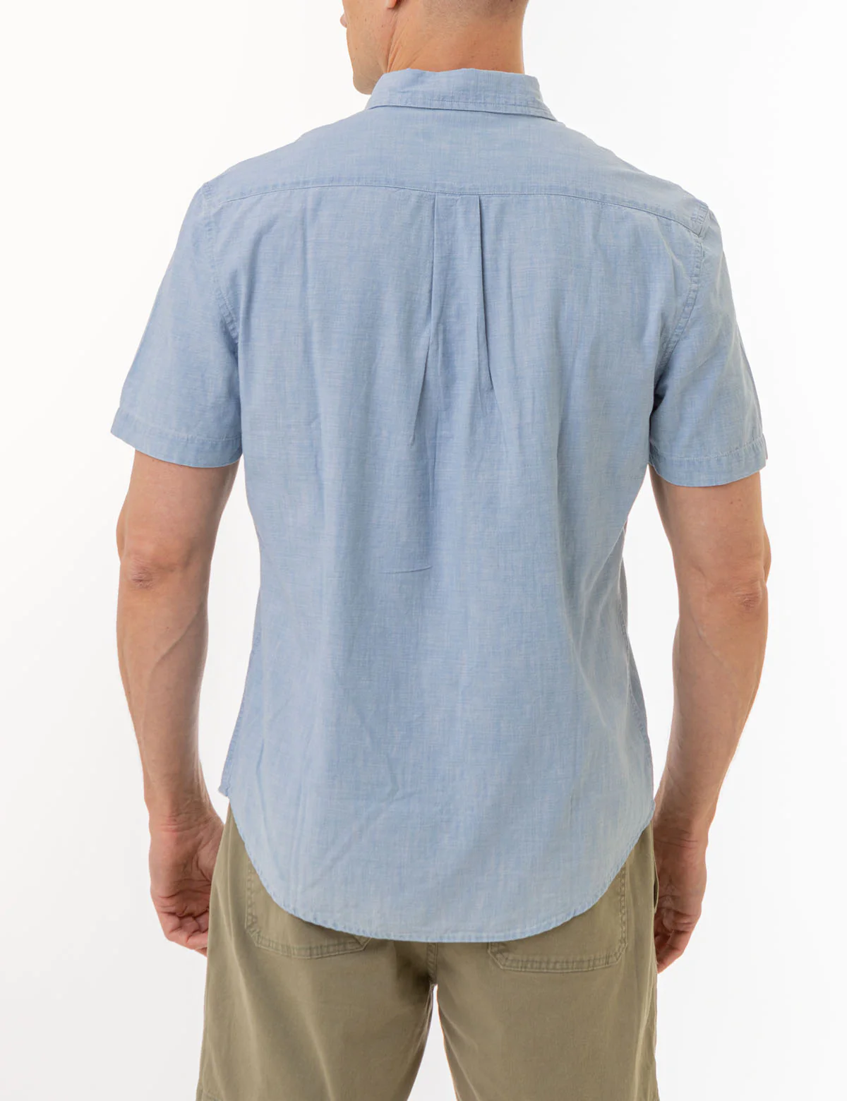 26494-short-sleeve-slub-chambray-woven-shirt-7.webp SHORT SLEEVE SLUB CHAMBRAY WOVEN SHIRT