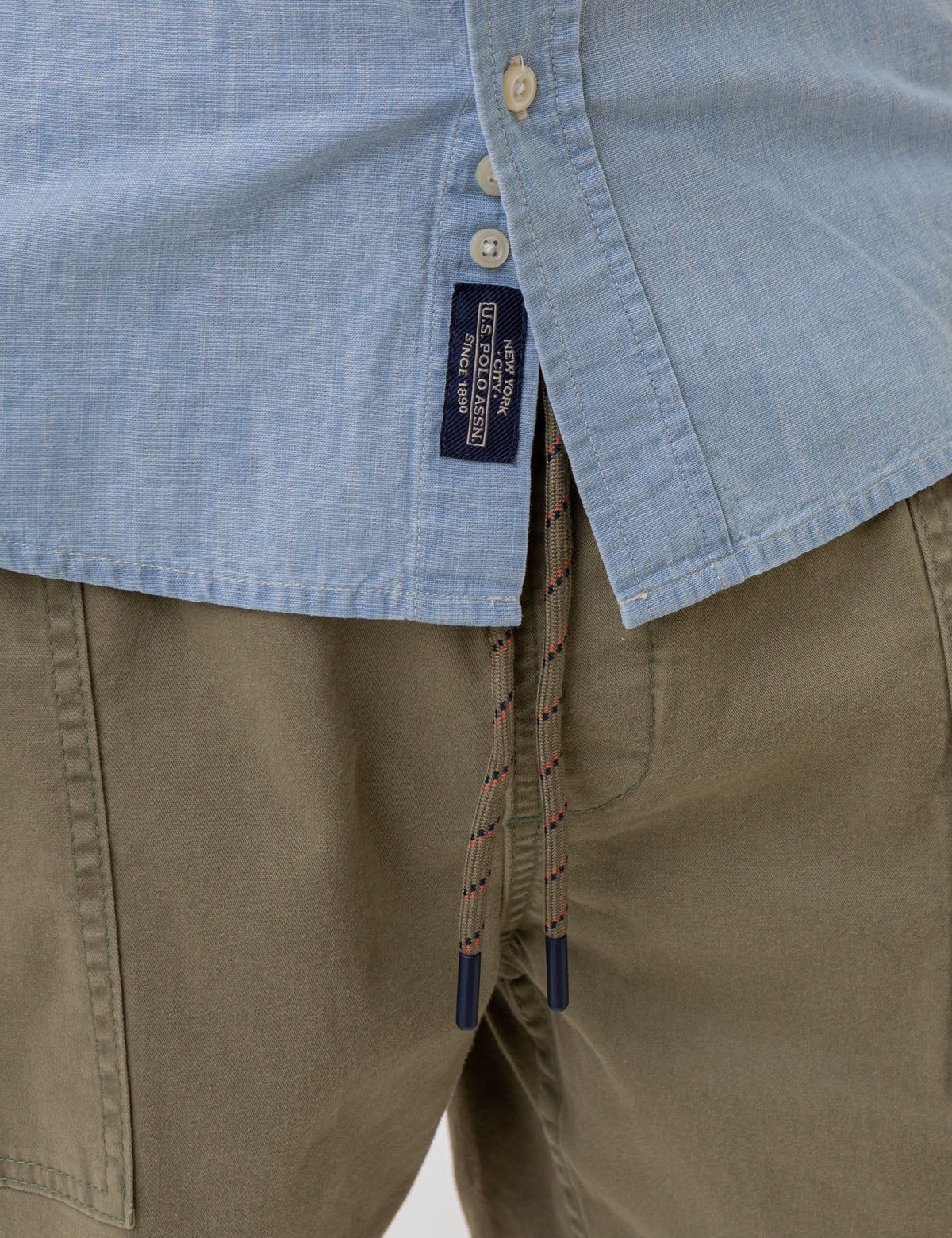 26494-short-sleeve-slub-chambray-woven-shirt-8.jpg SHORT SLEEVE SLUB CHAMBRAY WOVEN SHIRT