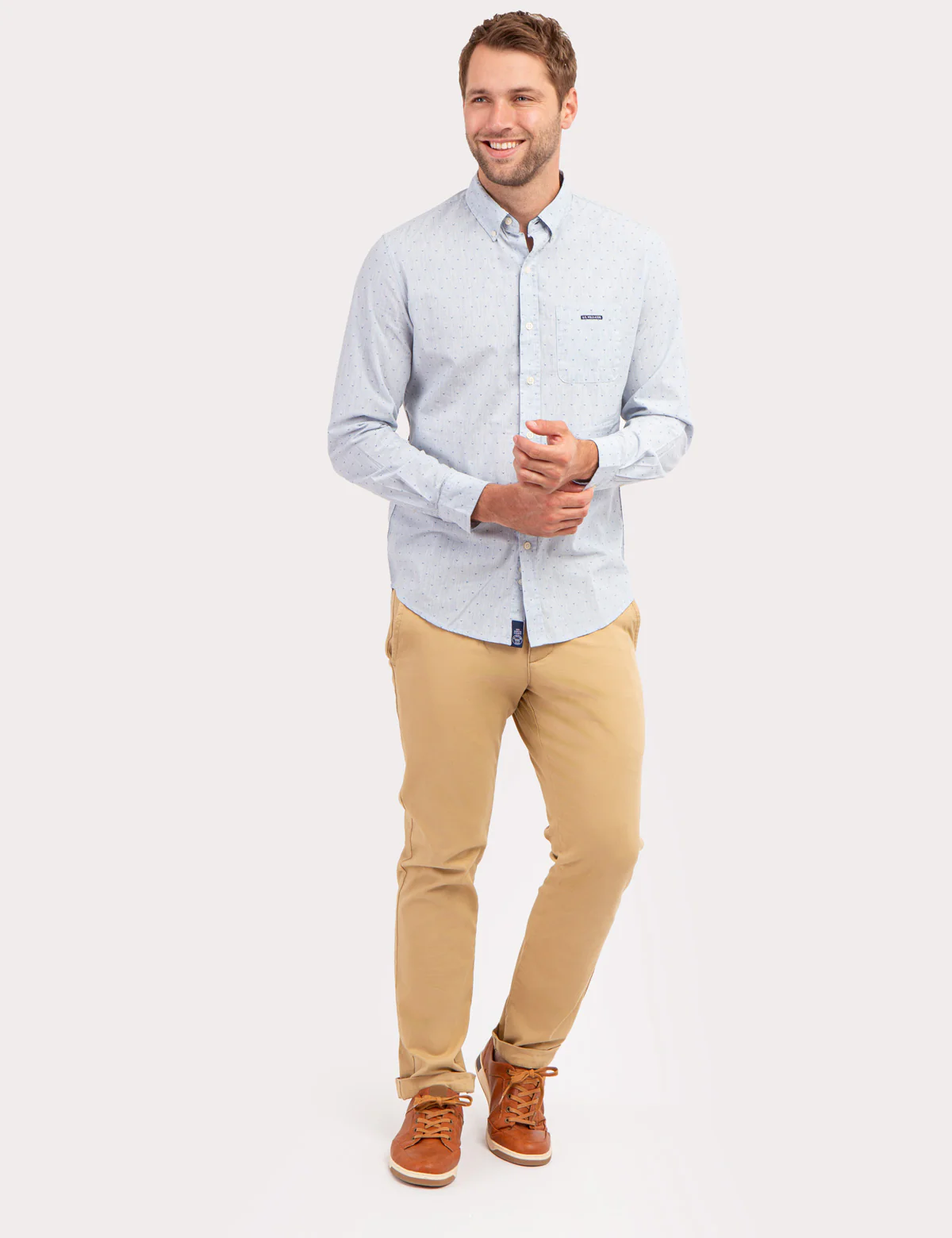 26630-printed-yarn-dye-heathered-poplin-shirt-6.webp PRINTED YARN DYE HEATHERED POPLIN SHIRT