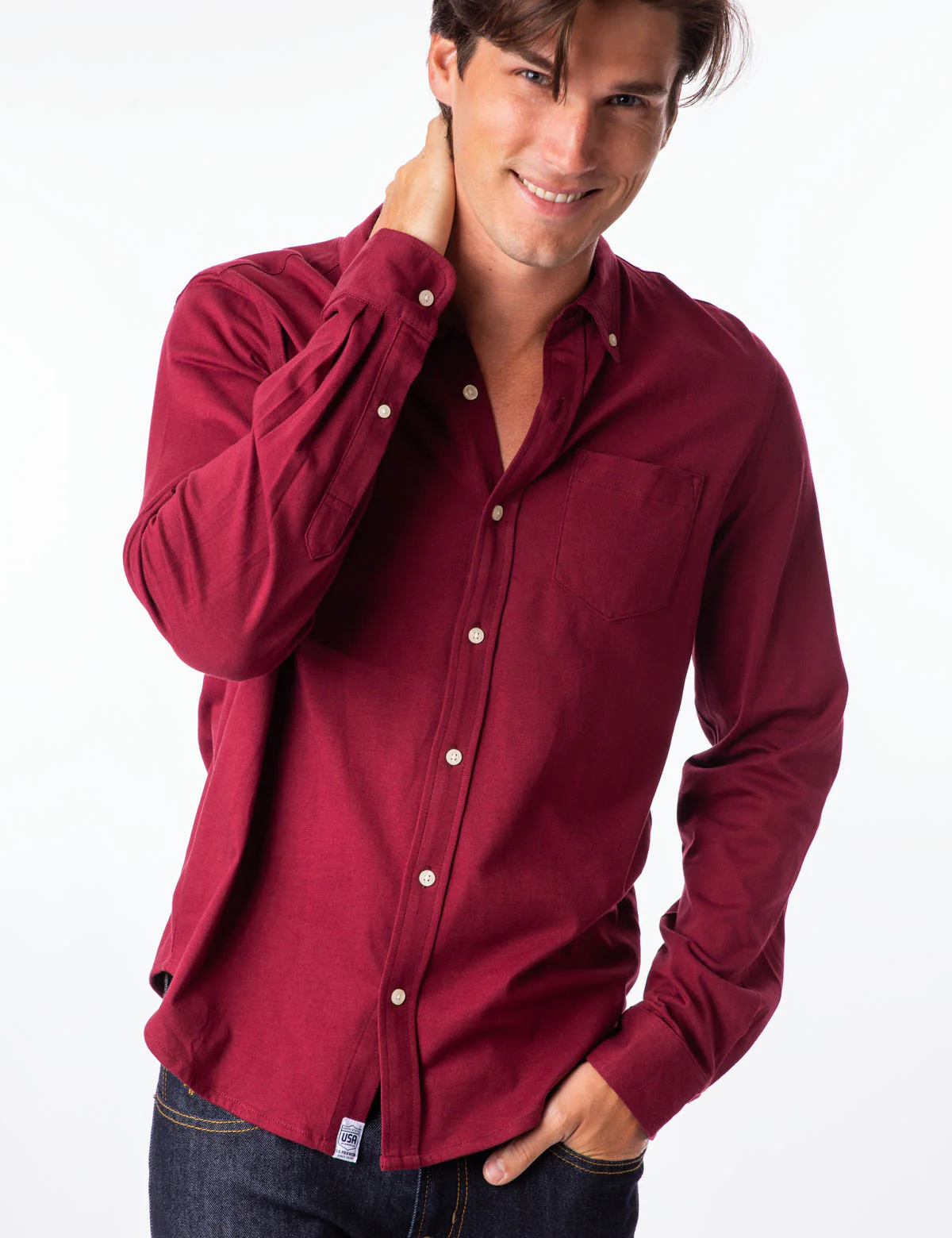 26783-solid-button-down-jersey-shirt-2.webp SOLID BUTTON DOWN JERSEY SHIRT