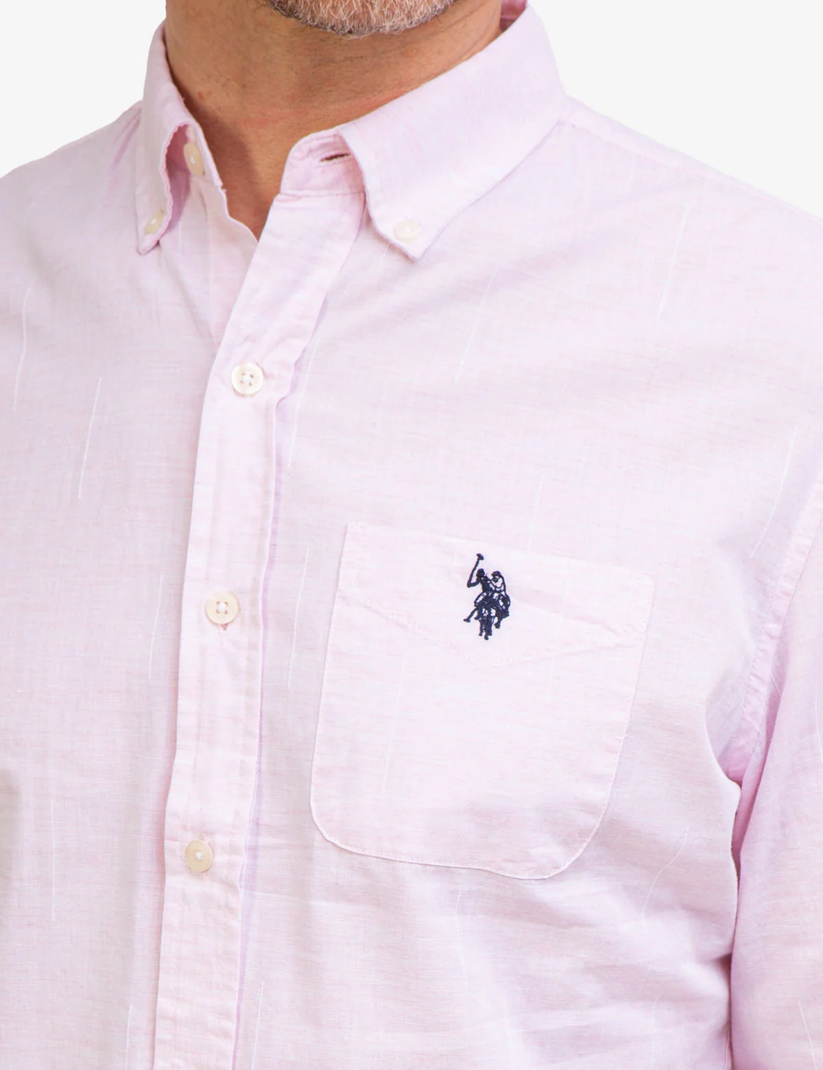 LONG SLEEVE HEATHER WOVEN SHIRT
