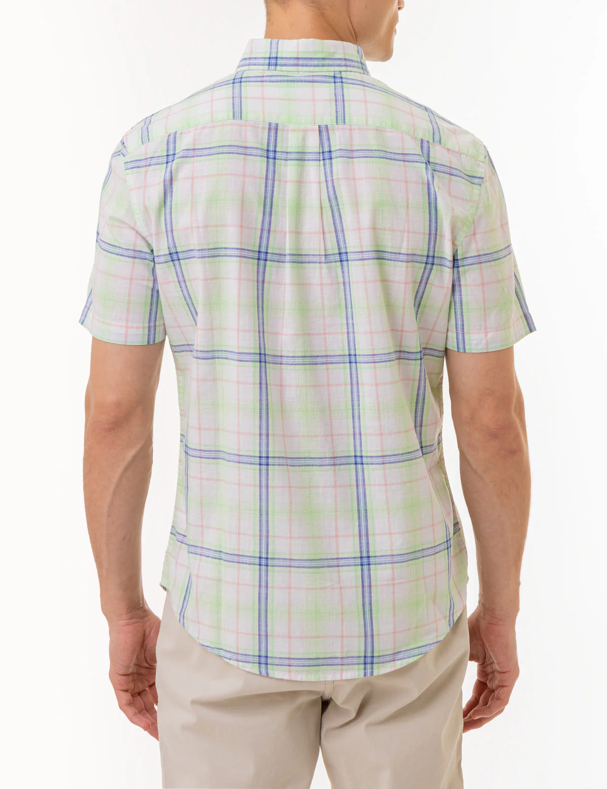 26842-plaid-poplin-woven-short-sleeve-shirt-3.webp PLAID POPLIN WOVEN SHORT SLEEVE SHIRT
