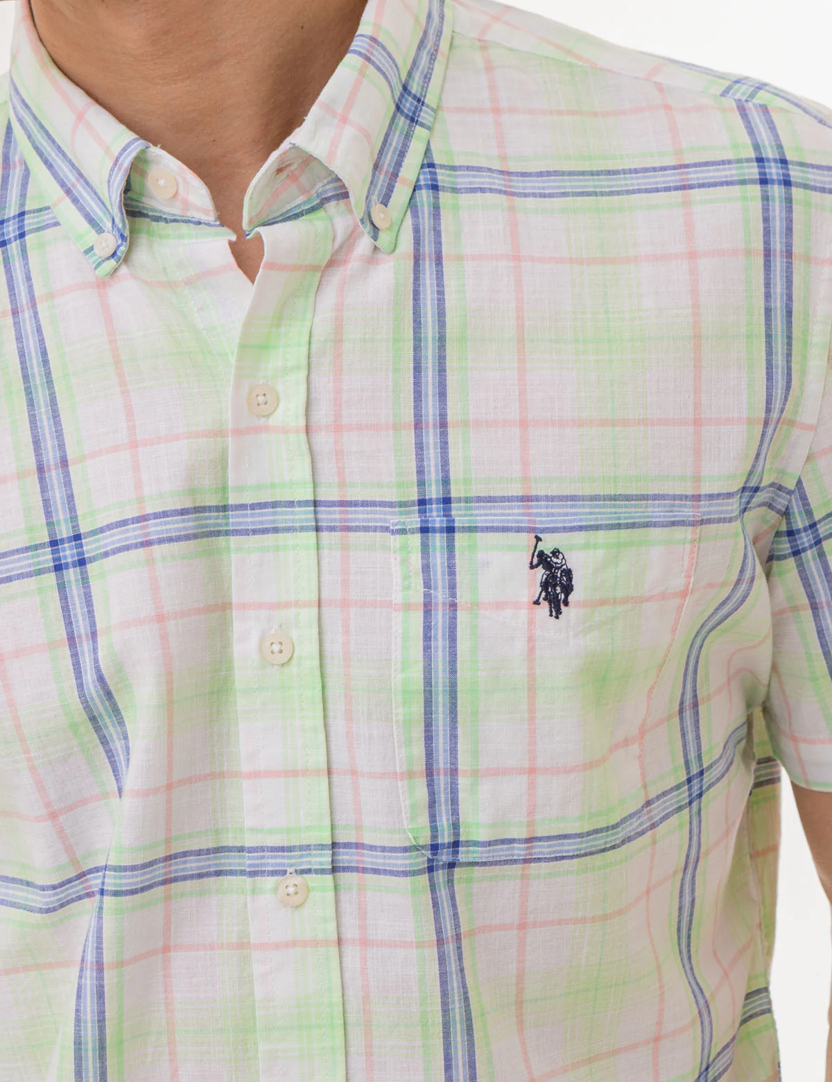 26842-plaid-poplin-woven-short-sleeve-shirt-4.webp PLAID POPLIN WOVEN SHORT SLEEVE SHIRT