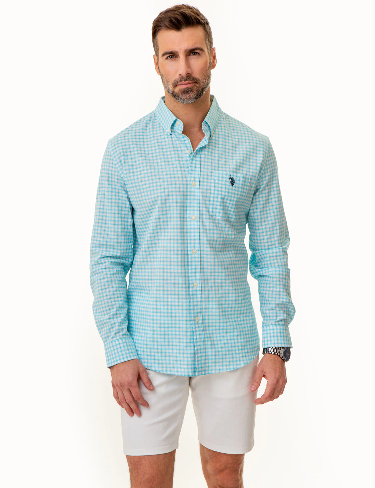 26936-long-sleeve-box-plaid-woven-shirt-1.webp LONG SLEEVE BOX PLAID WOVEN SHIRT