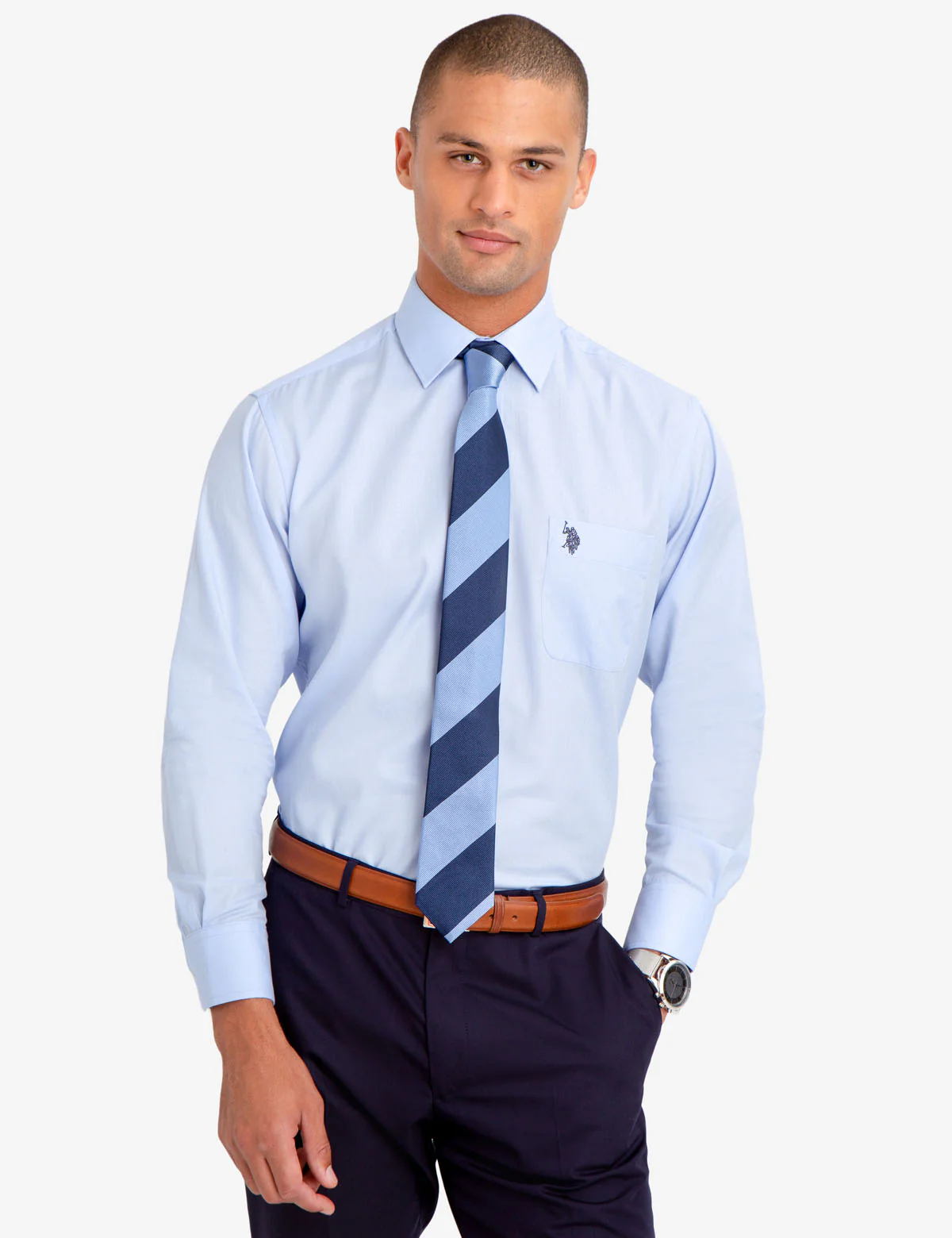 26963-spread-collar-solid-herringbone-dress-shirt-1.webp SPREAD COLLAR SOLID HERRINGBONE DRESS SHIRT