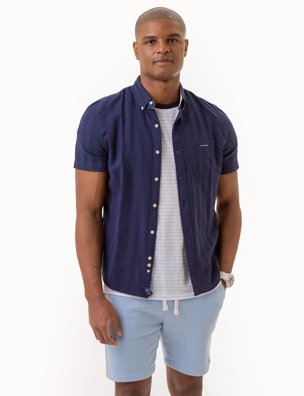 27002-short-sleeve-yarn-dye-dobby-woven-shirt-2.webp SHORT SLEEVE YARN DYE DOBBY WOVEN SHIRT