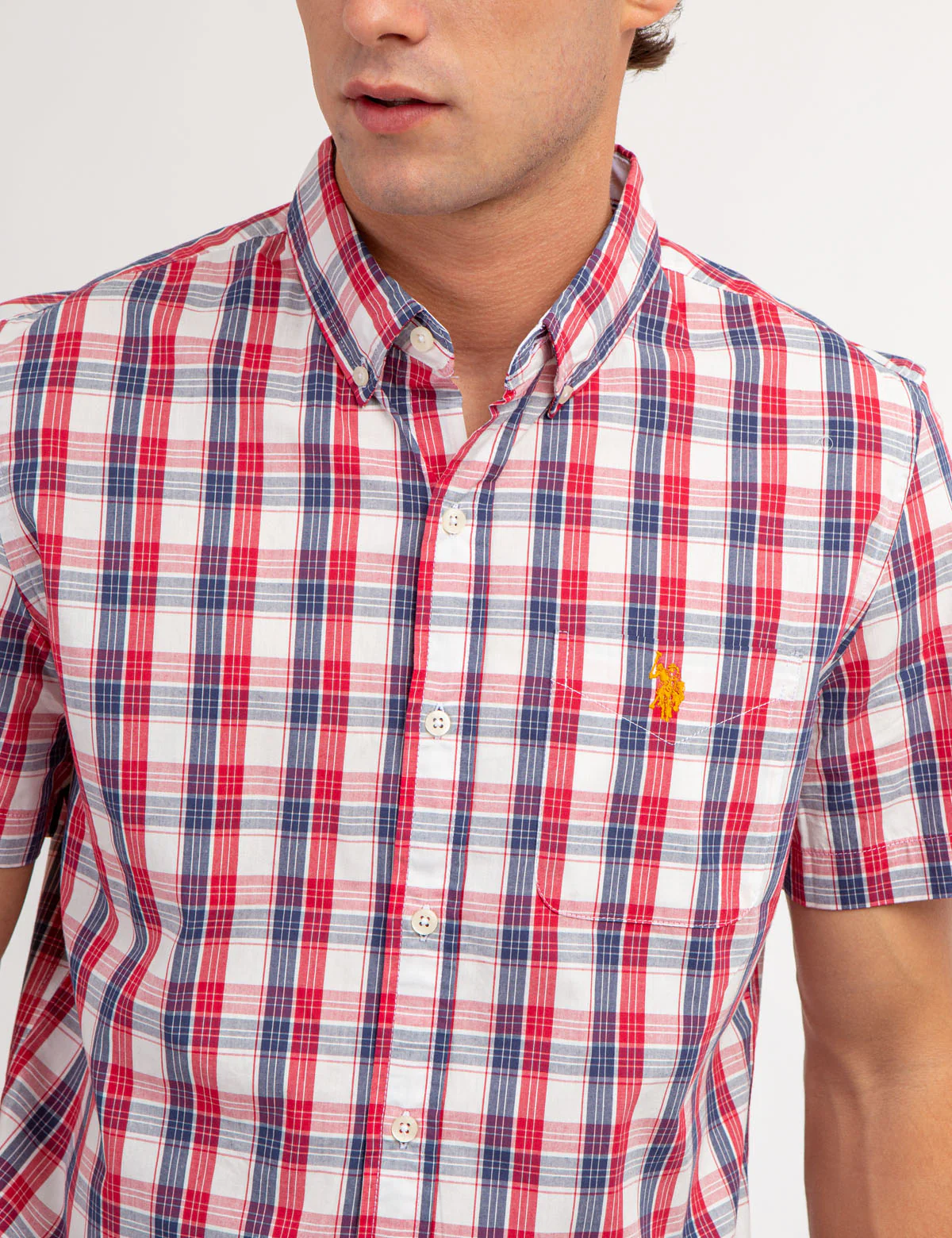 27215-yarn-dye-peached-poplin-plaid-short-sleeve-shirt-2.webp YARN DYE PEACHED POPLIN PLAID SHORT SLEEVE SHIRT