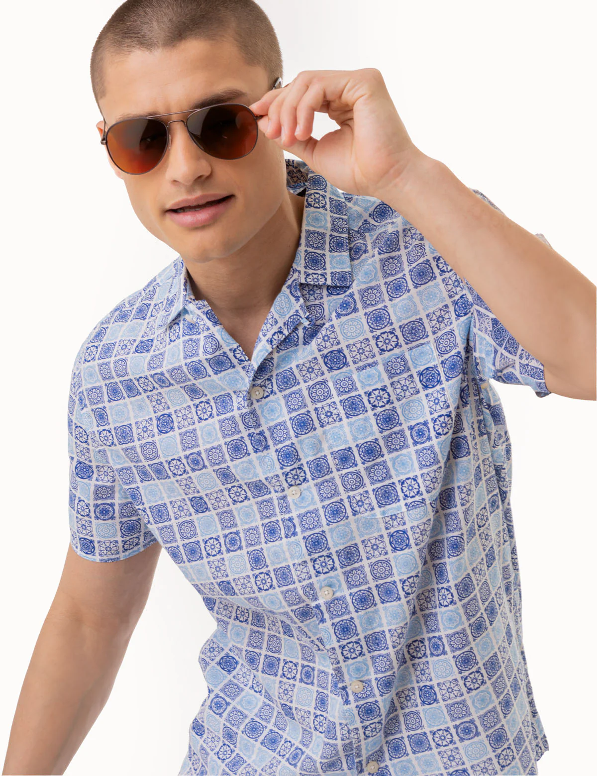27261-medallion-print-short-sleeve-woven-shirt-5.webp MEDALLION PRINT SHORT SLEEVE WOVEN SHIRT