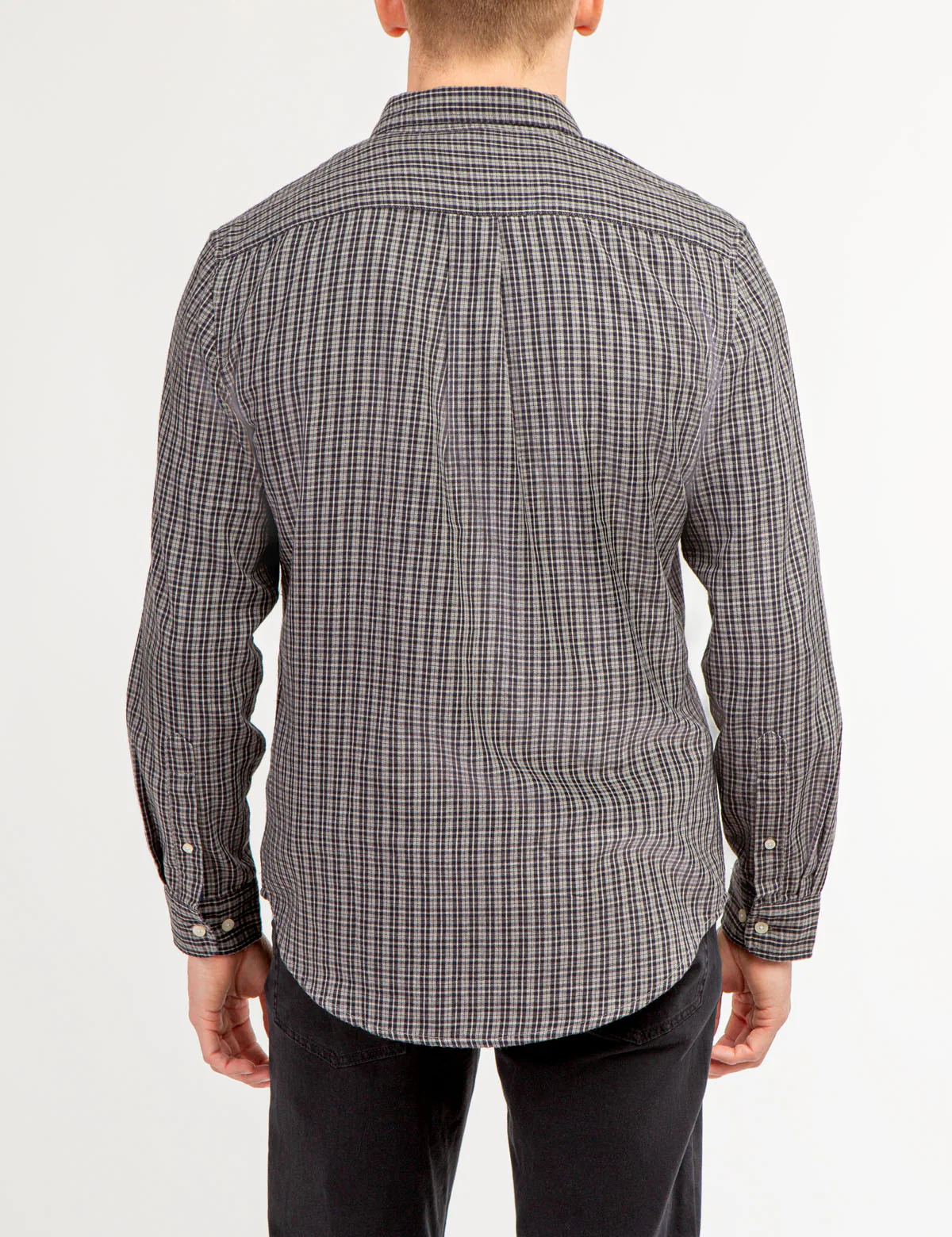 27370-plaid-heathered-twill-long-sleeve-shirt-3.webp PLAID HEATHERED TWILL LONG SLEEVE SHIRT
