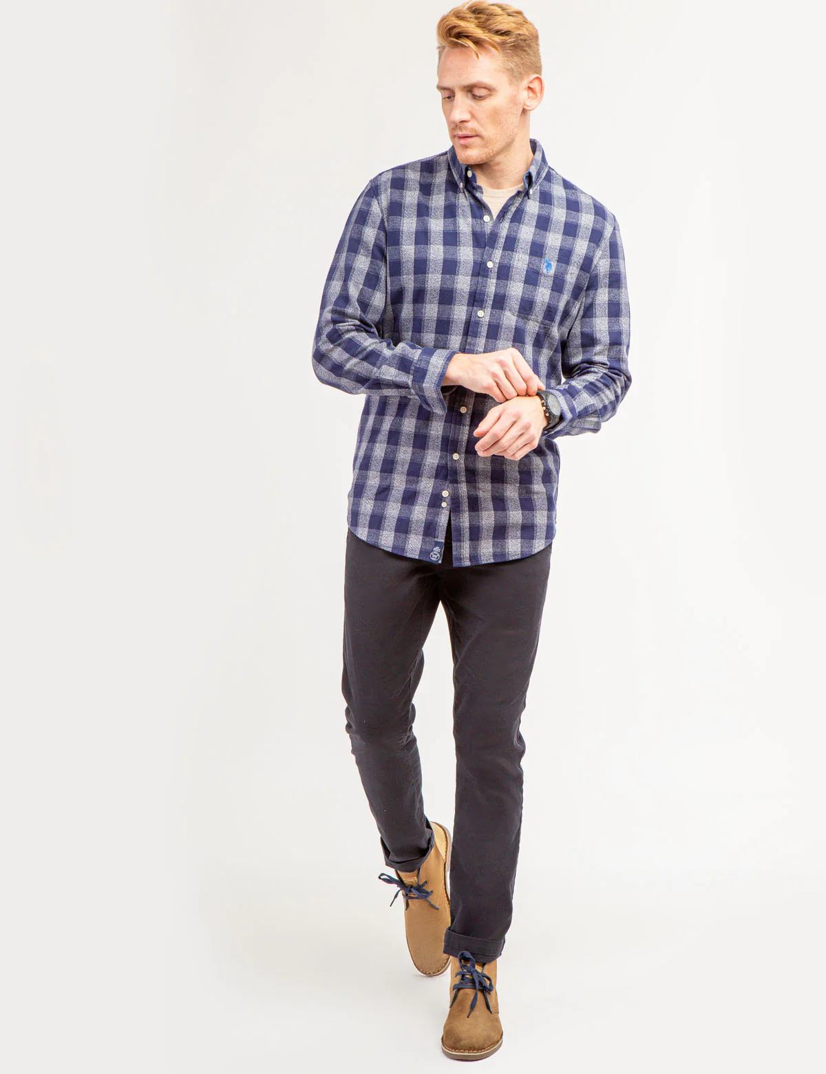 27382-plaid-jaspe-cotton-long-sleeve-shirt-2.webp PLAID JASPE COTTON LONG SLEEVE SHIRT