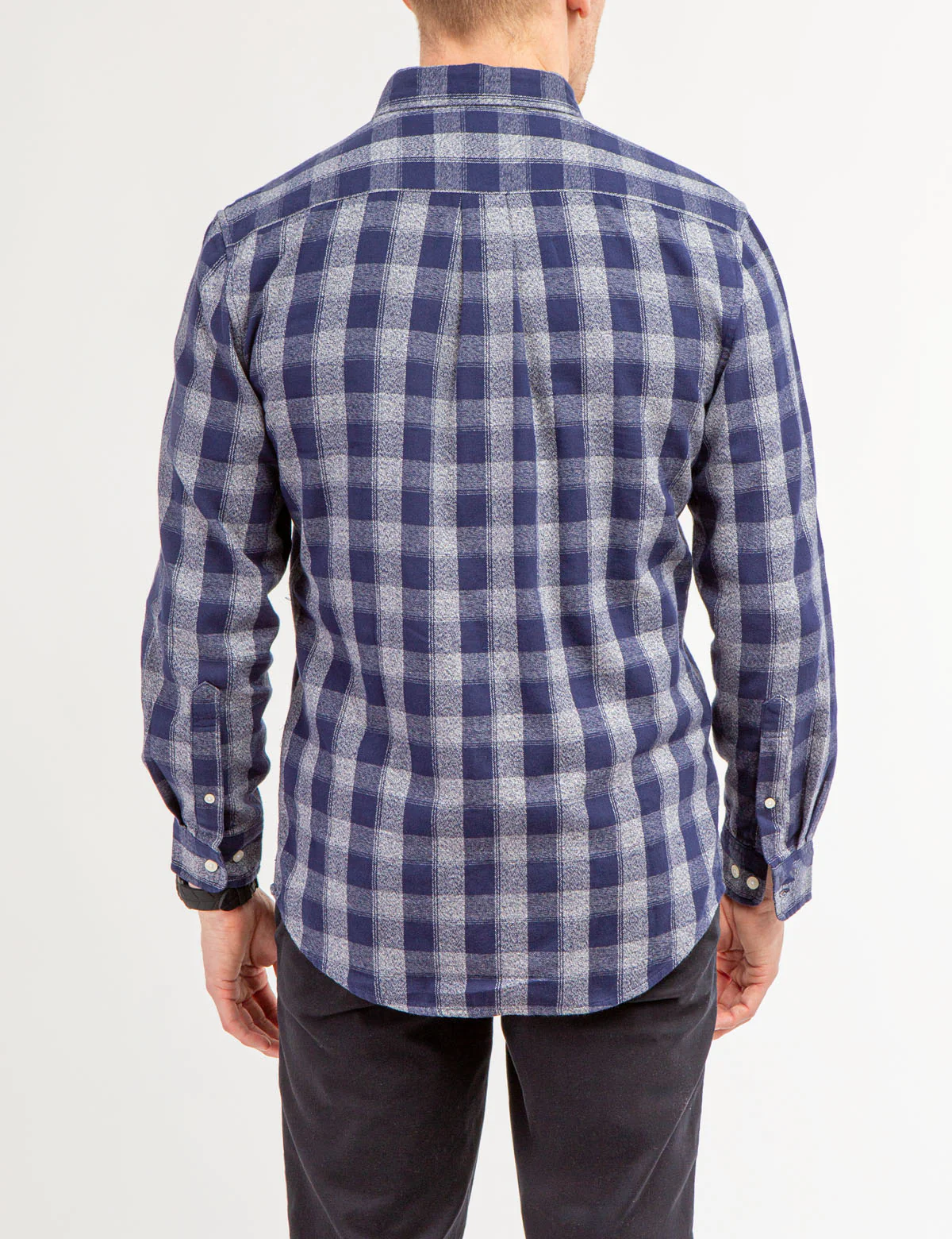 27382-plaid-jaspe-cotton-long-sleeve-shirt-4.webp PLAID JASPE COTTON LONG SLEEVE SHIRT
