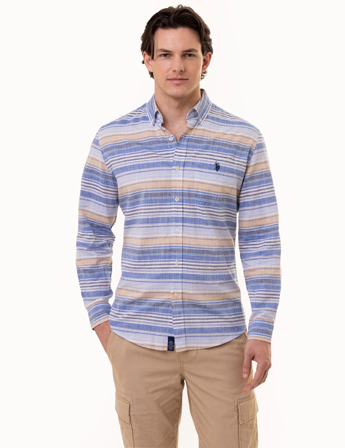 27446-long-sleeve-multi-stripe-poplin-shirt-1.webp LONG SLEEVE MULTI STRIPE POPLIN SHIRT