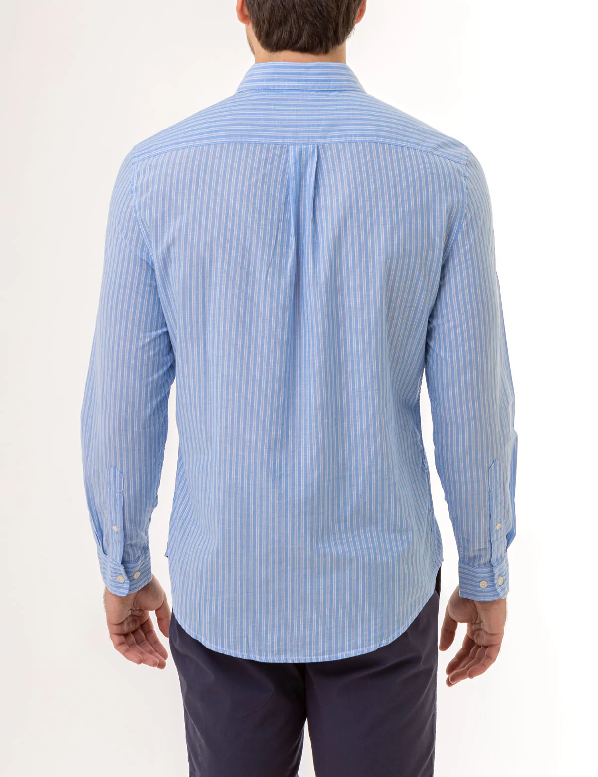 27469-vertical-stripe-long-sleeve-woven-shirt-4.webp VERTICAL STRIPE LONG SLEEVE WOVEN SHIRT