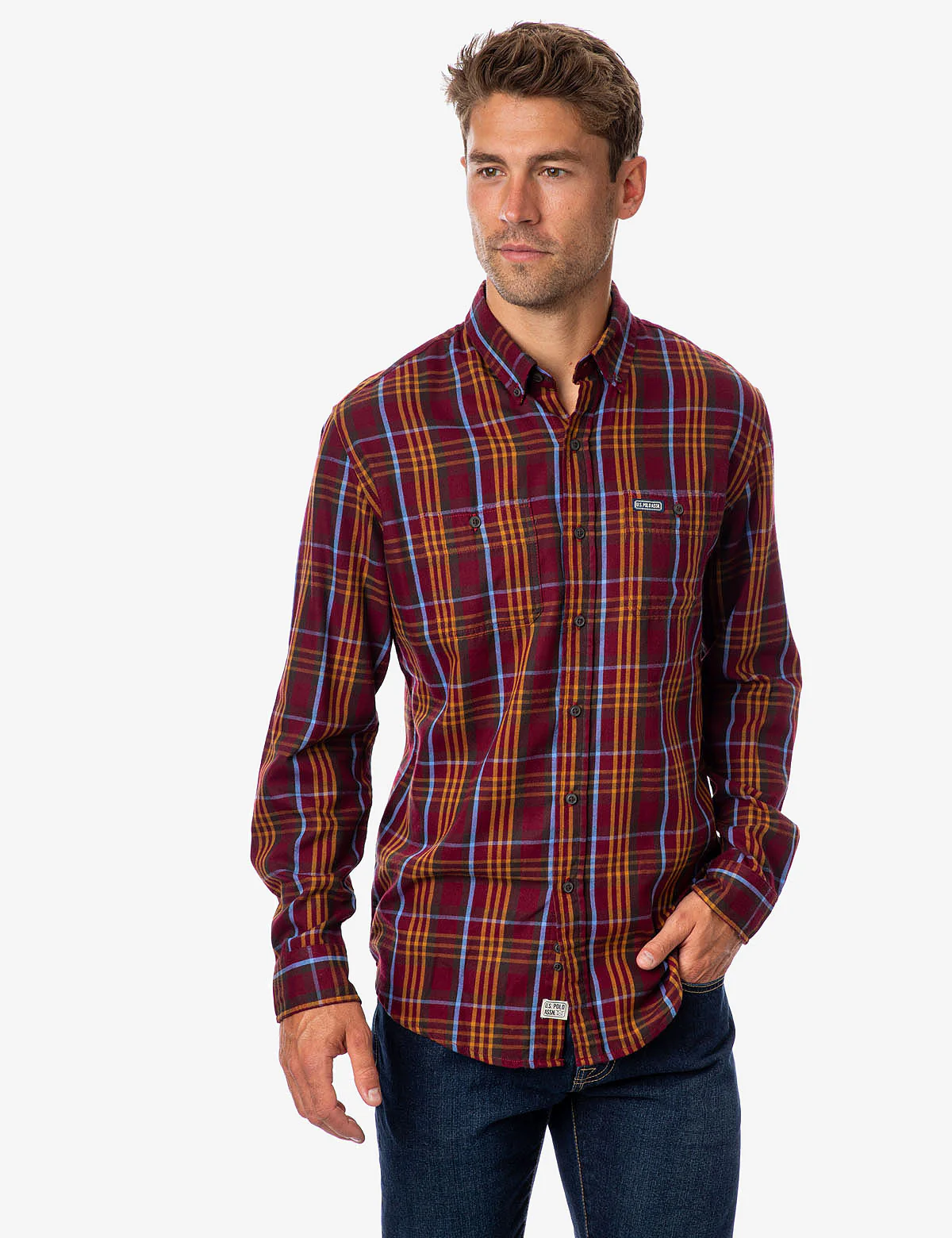 27475-plaid-twill-long-sleeve-shirt-1.webp PLAID TWILL LONG SLEEVE SHIRT