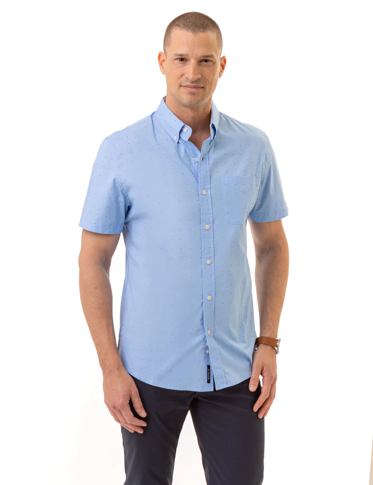 27582-dot-print-poplin-short-sleeve-shirt-1.webp DOT PRINT POPLIN SHORT SLEEVE SHIRT