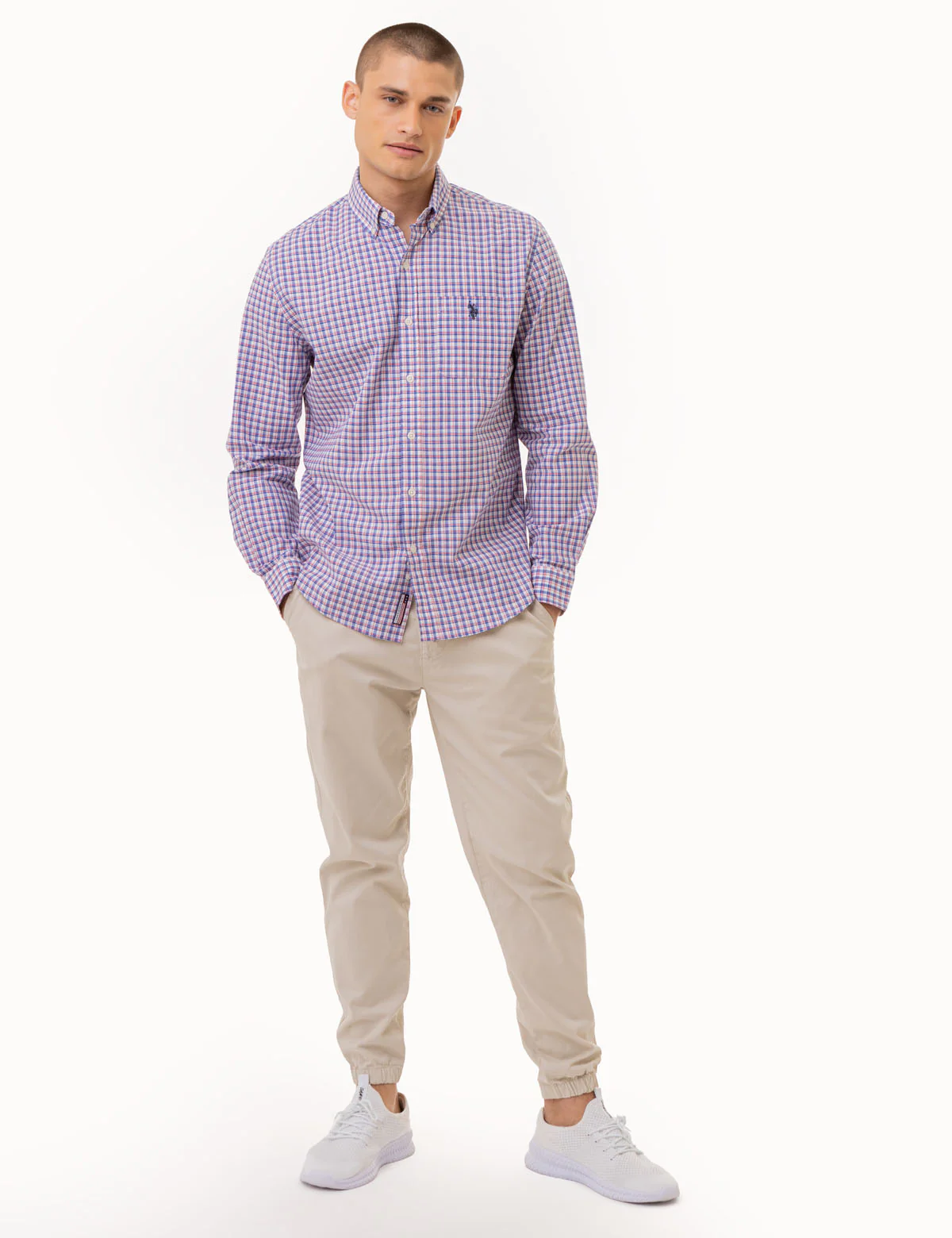 27594-plaid-long-sleeve-woven-shirt-with-pocket-2.webp PLAID LONG SLEEVE WOVEN SHIRT WITH POCKET