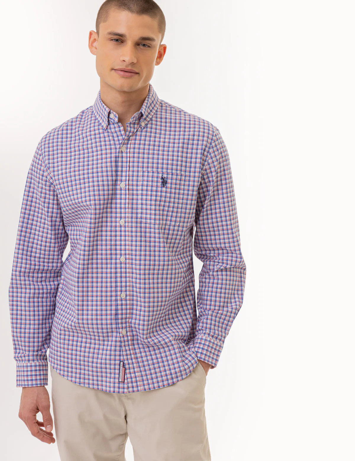 27594-plaid-long-sleeve-woven-shirt-with-pocket-6.webp PLAID LONG SLEEVE WOVEN SHIRT WITH POCKET