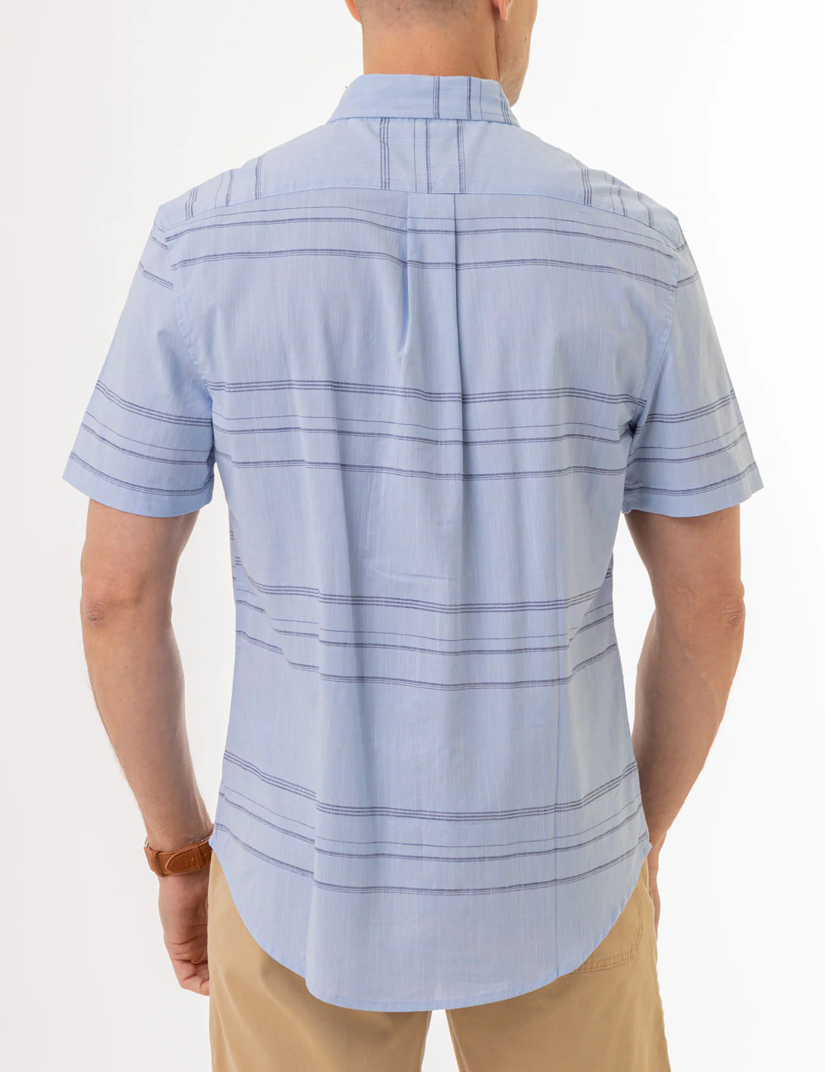 27636-horizontal-stripe-short-sleeve-woven-shirt-4.webp HORIZONTAL STRIPE SHORT SLEEVE WOVEN SHIRT
