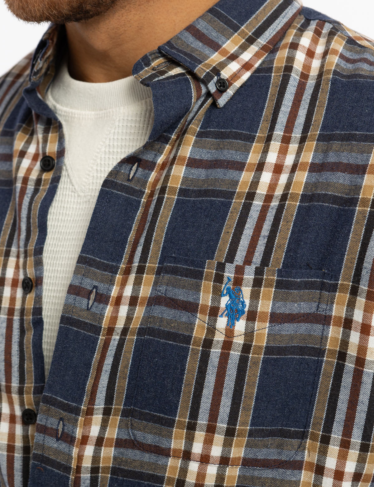 27666-warm-plaid-peached-twill-long-sleeve-shirt-2.jpg WARM PLAID PEACHED TWILL LONG SLEEVE SHIRT