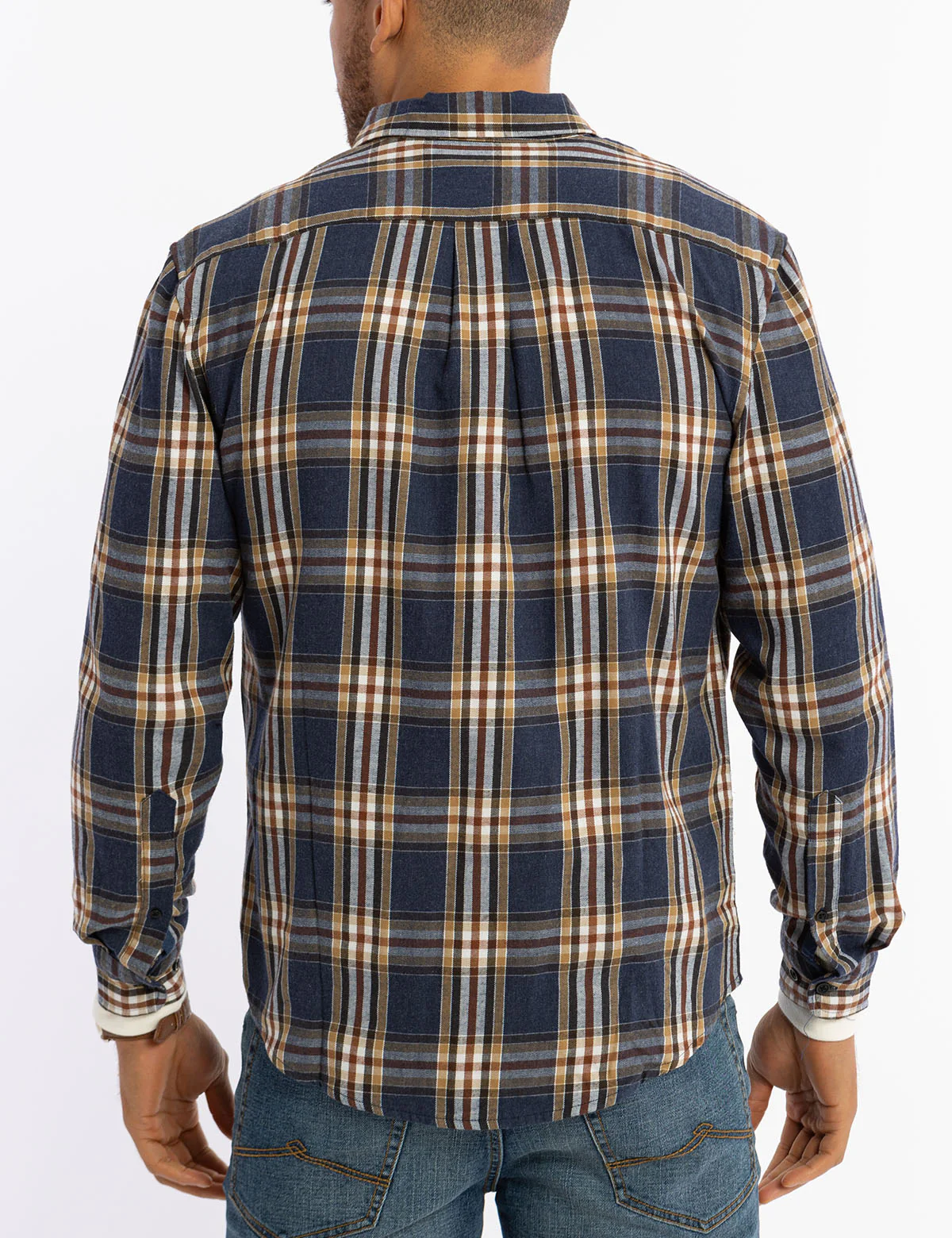 27666-warm-plaid-peached-twill-long-sleeve-shirt-4.webp WARM PLAID PEACHED TWILL LONG SLEEVE SHIRT
