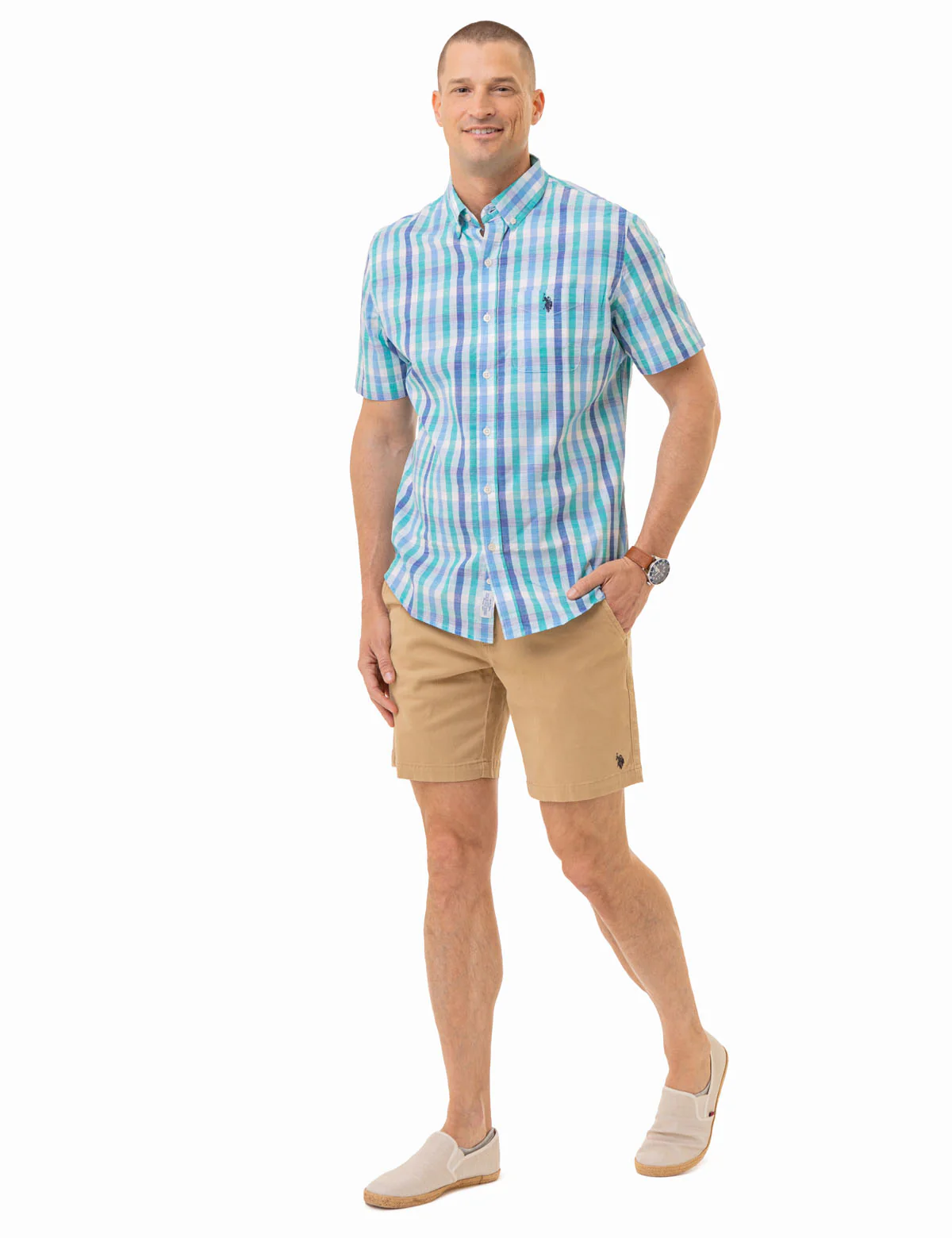 27678-plaid-slub-poplin-short-sleeve-shirt-2.webp PLAID SLUB POPLIN SHORT SLEEVE SHIRT