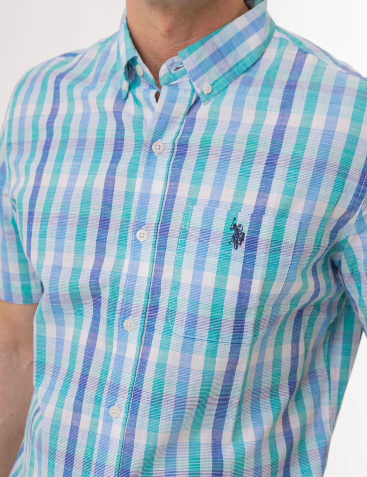 27678-plaid-slub-poplin-short-sleeve-shirt-3.webp PLAID SLUB POPLIN SHORT SLEEVE SHIRT