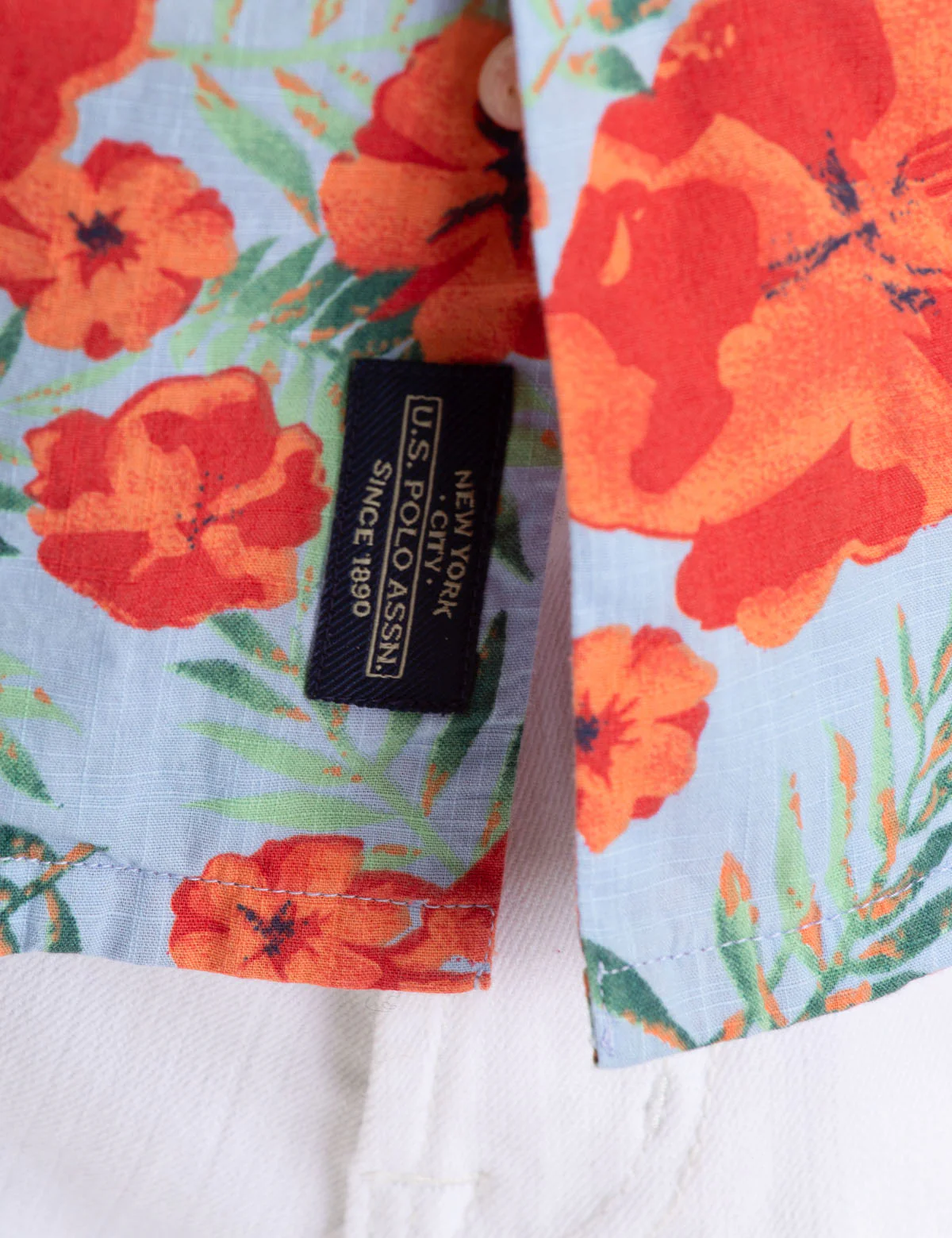 FLORAL PRINT CAMP SHIRT