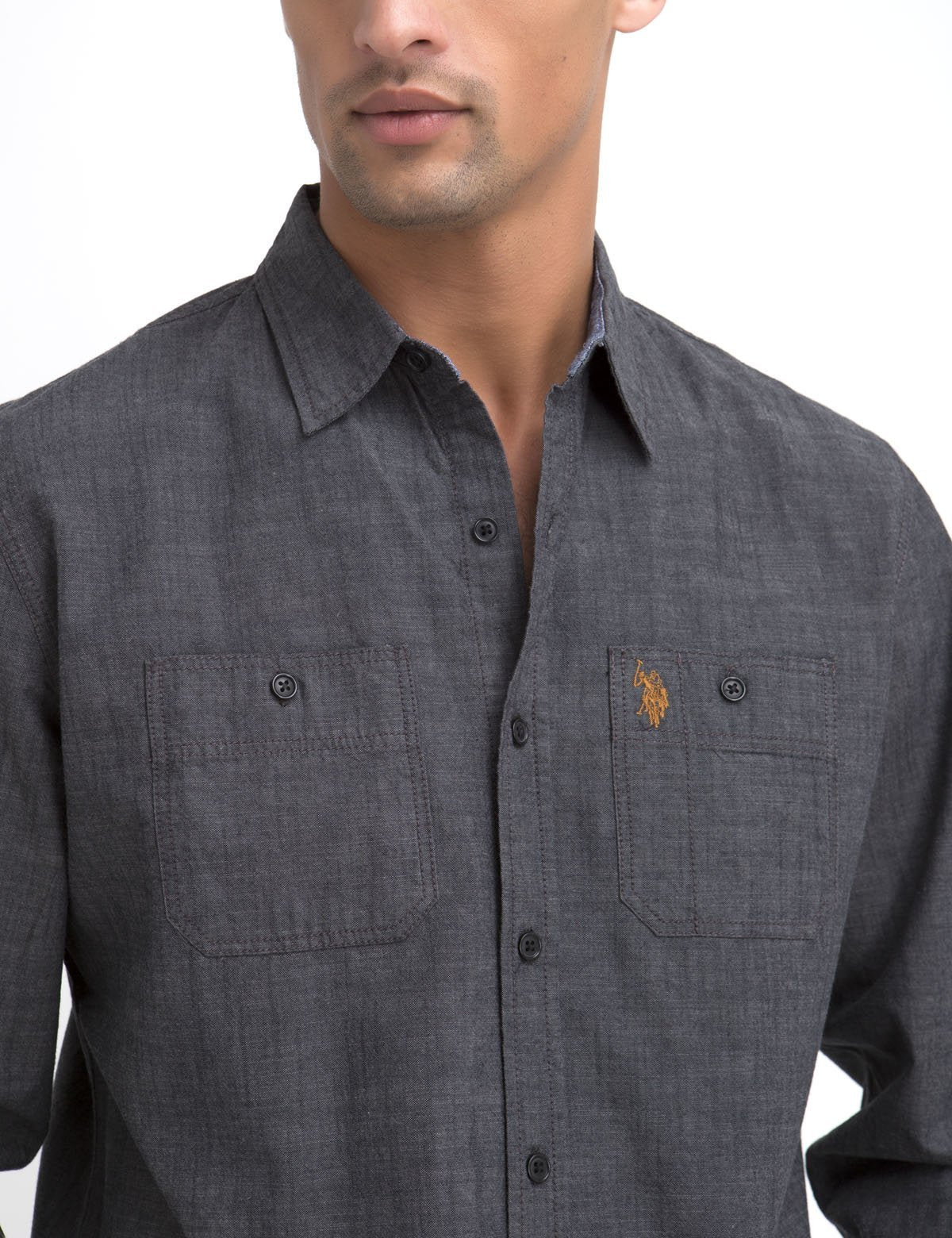 27734-classic-fit-two-pocket-canvas-shirt-2.jpg CLASSIC FIT TWO POCKET CANVAS SHIRT