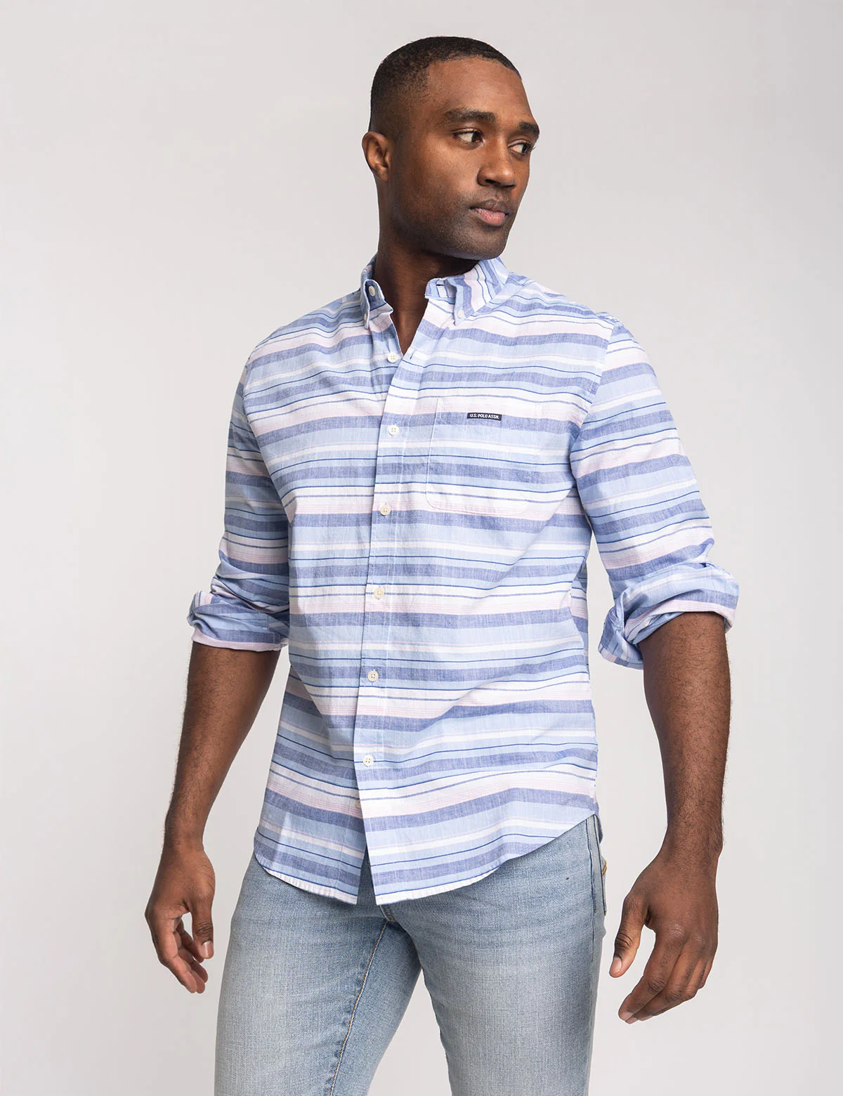 27761-long-sleeve-slub-poplin-with-dobby-shirt-2.webp LONG SLEEVE SLUB POPLIN WITH DOBBY SHIRT