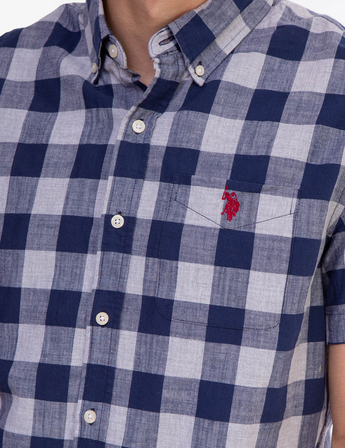 27767-plaid-heather-short-sleeve-shirt-5.jpg PLAID HEATHER SHORT SLEEVE SHIRT